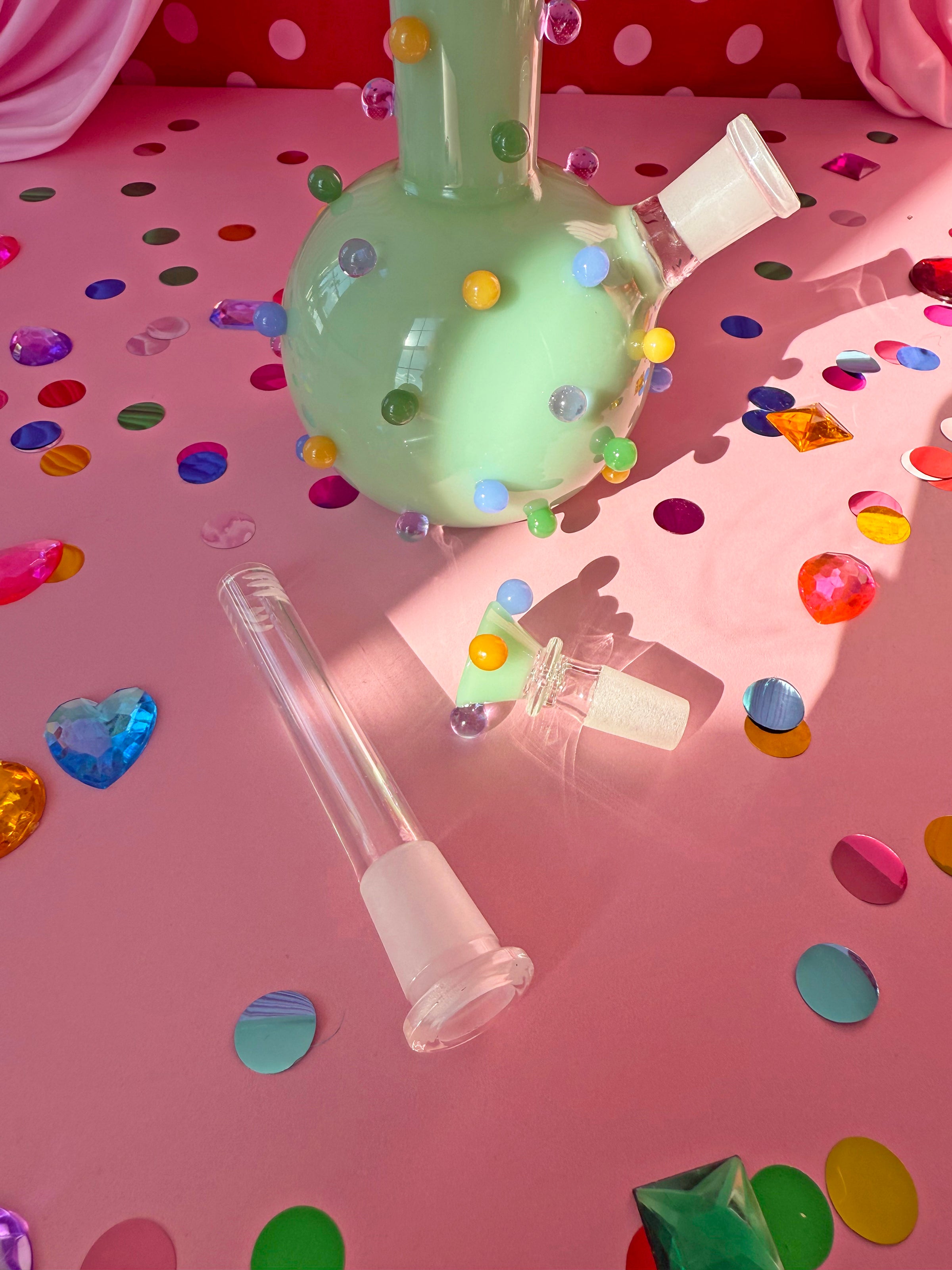 Circus Dots Bong- Jade