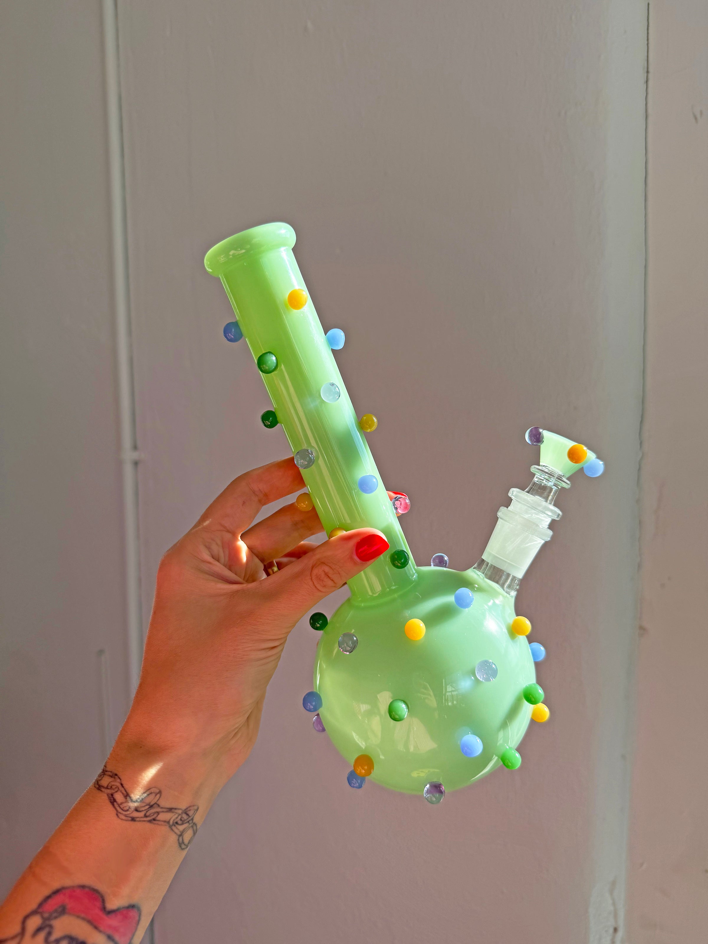 Circus Dots Bong- Jade