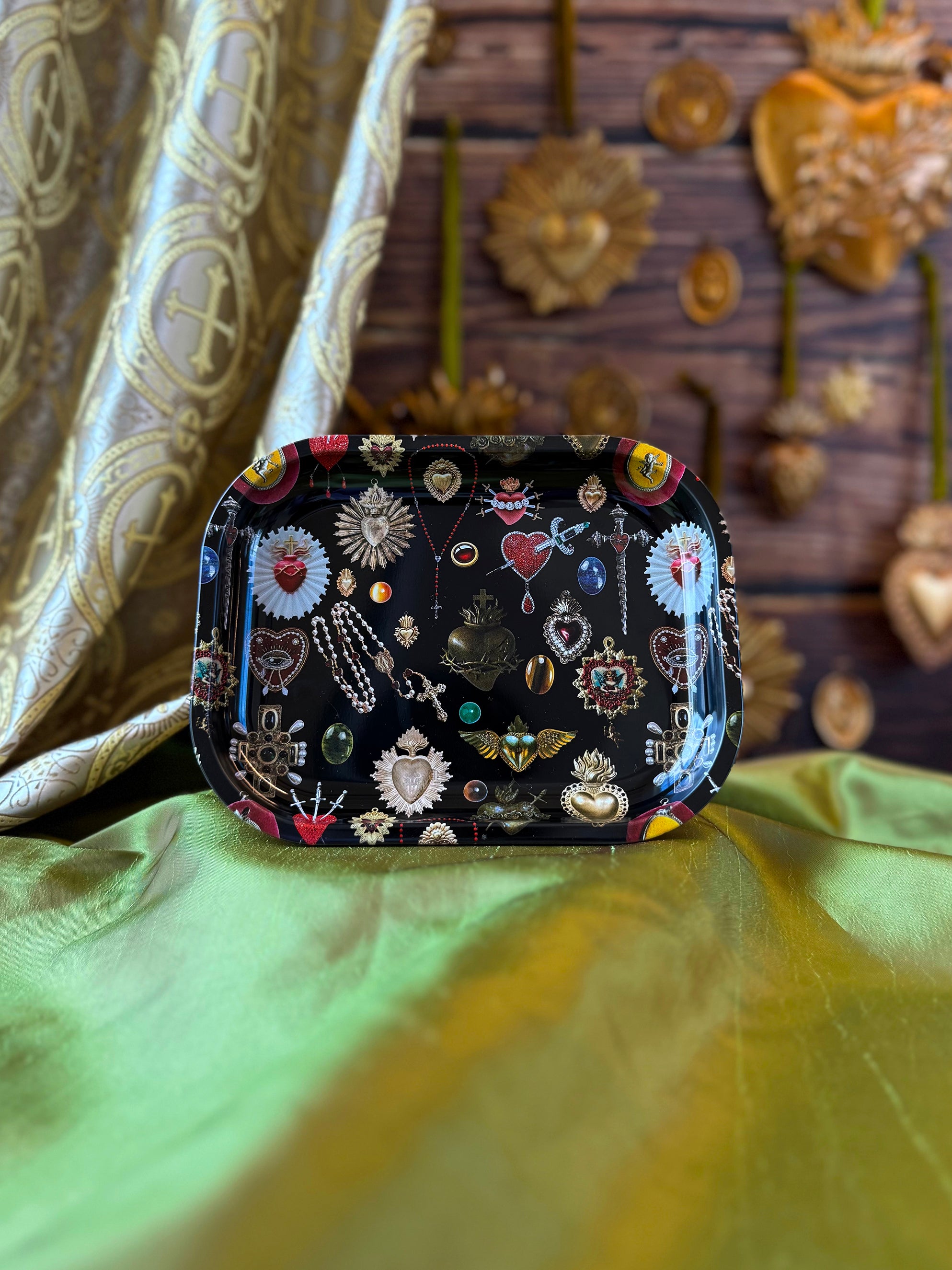 Sacred Heart Rolling Tray