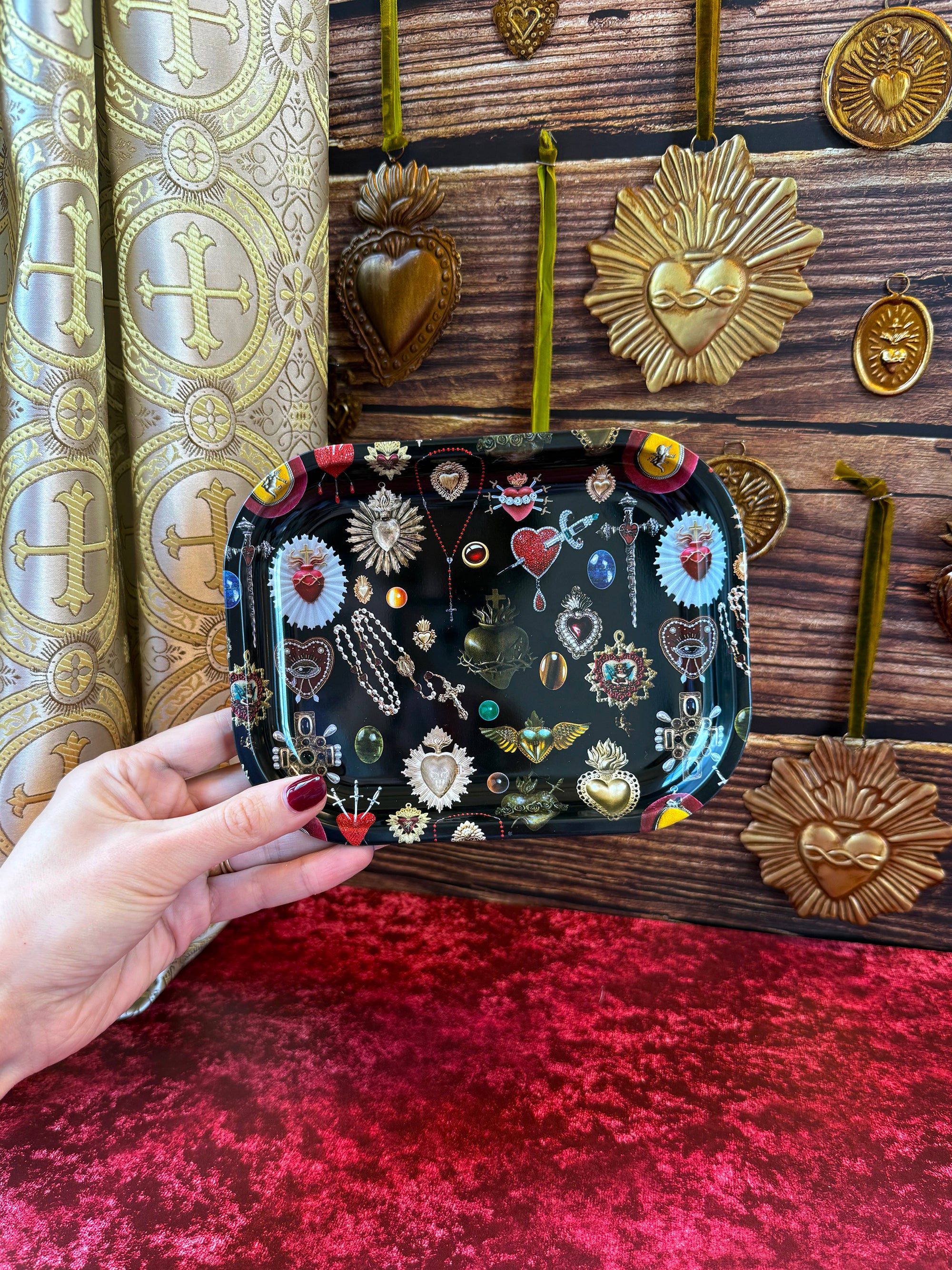 Sacred Heart Rolling Tray