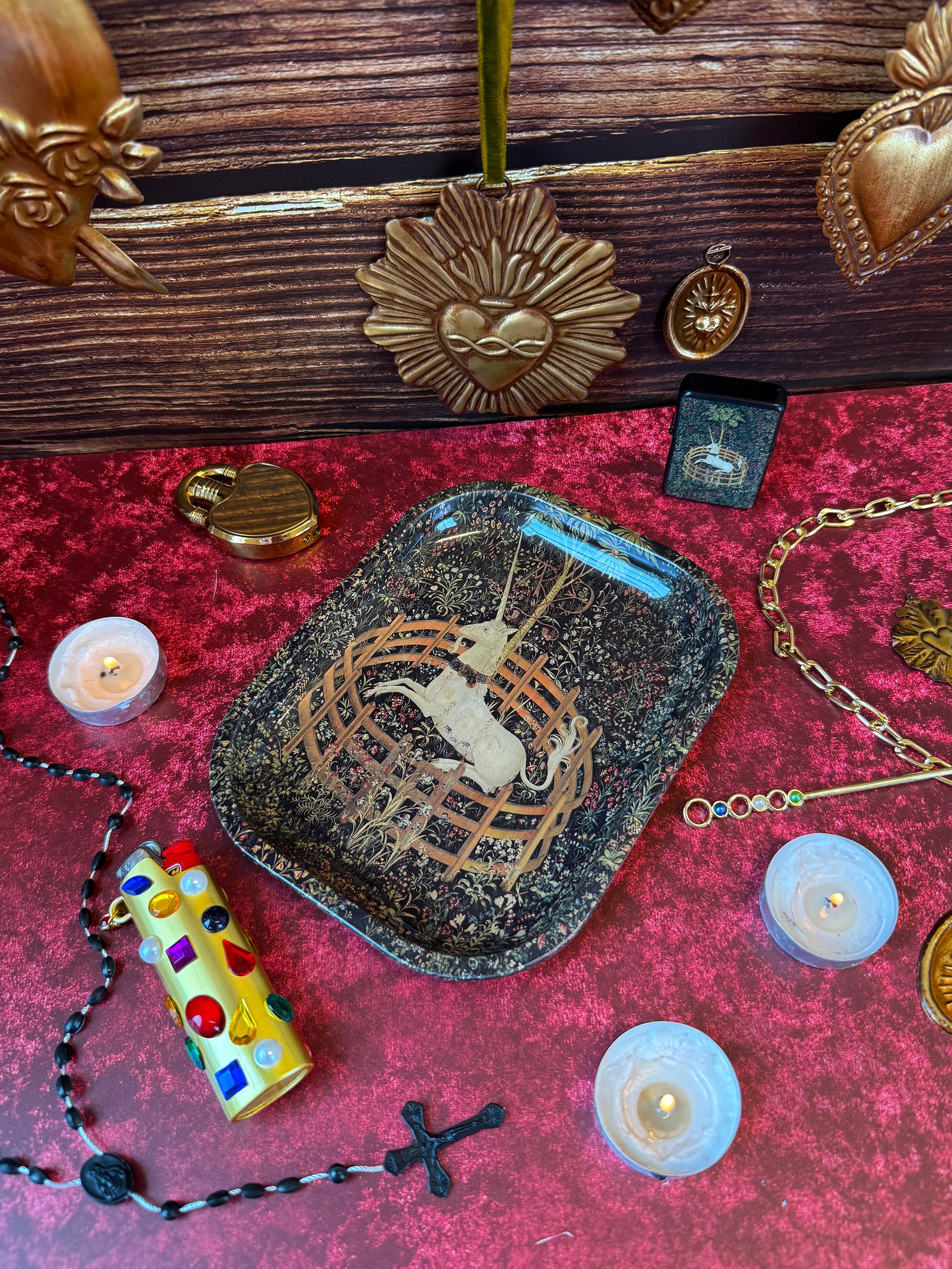 Medieval Tapestry Rolling Tray