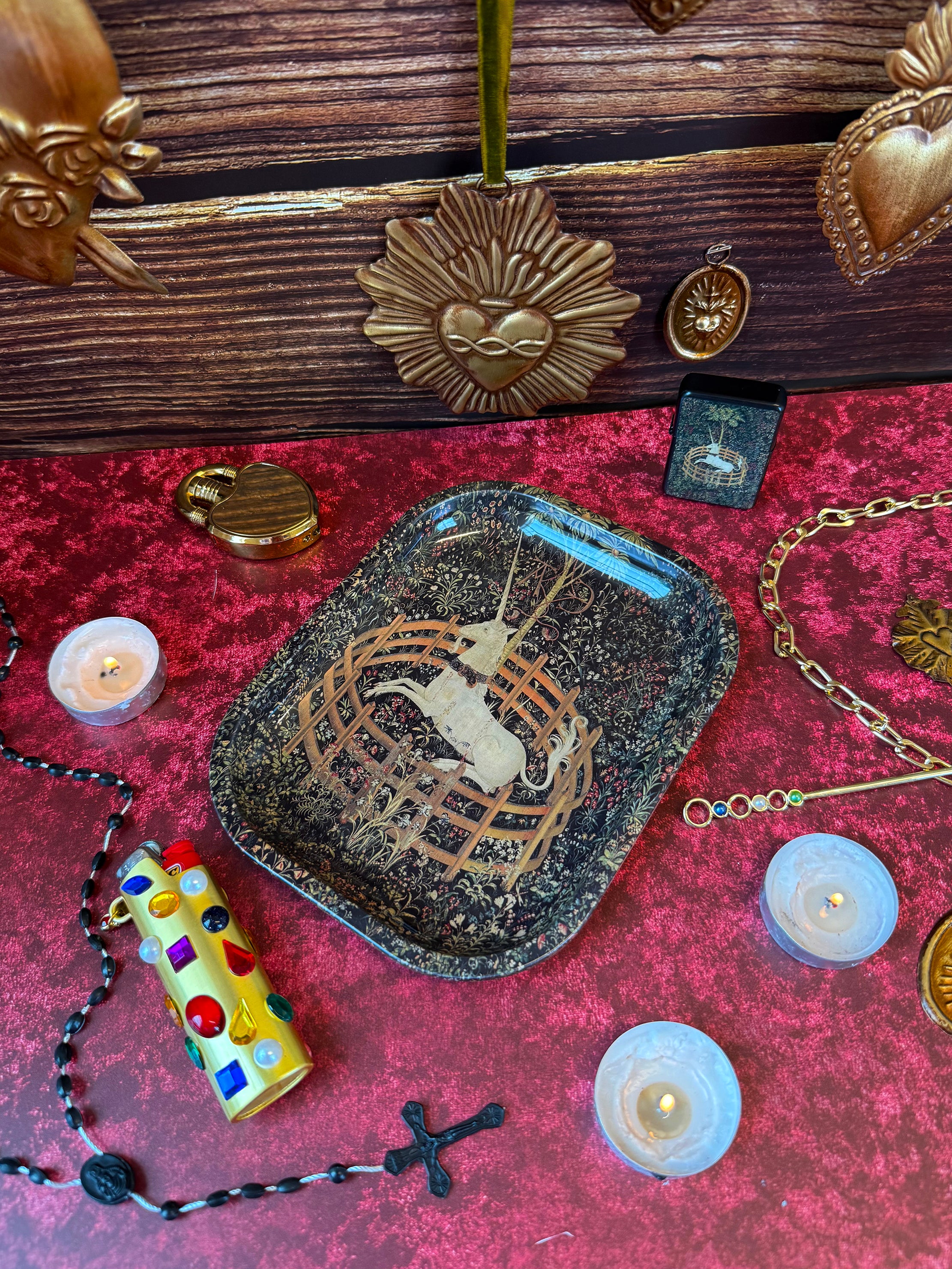 Medieval Tapestry Rolling Tray