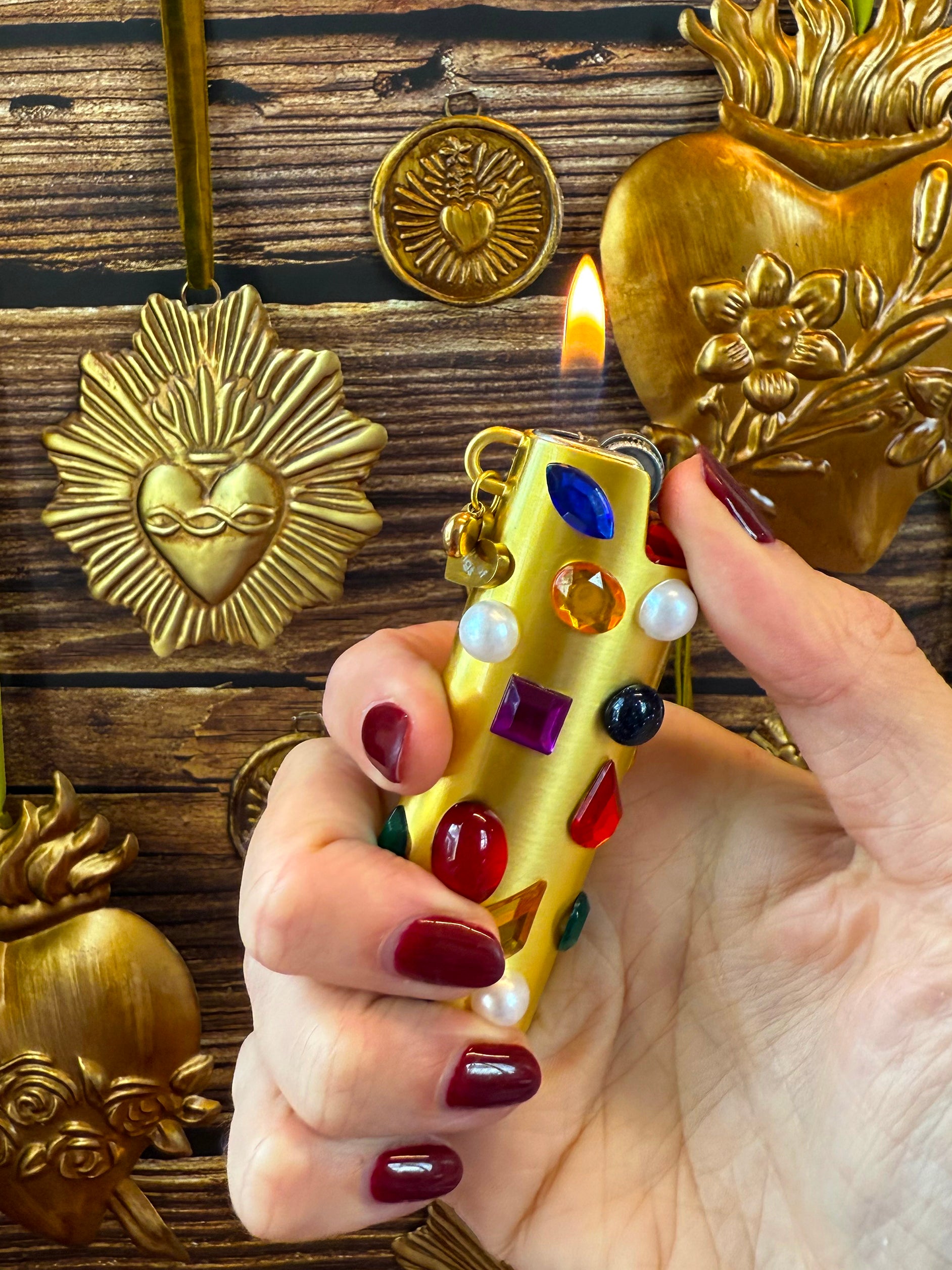 Bejeweled Lighter Case