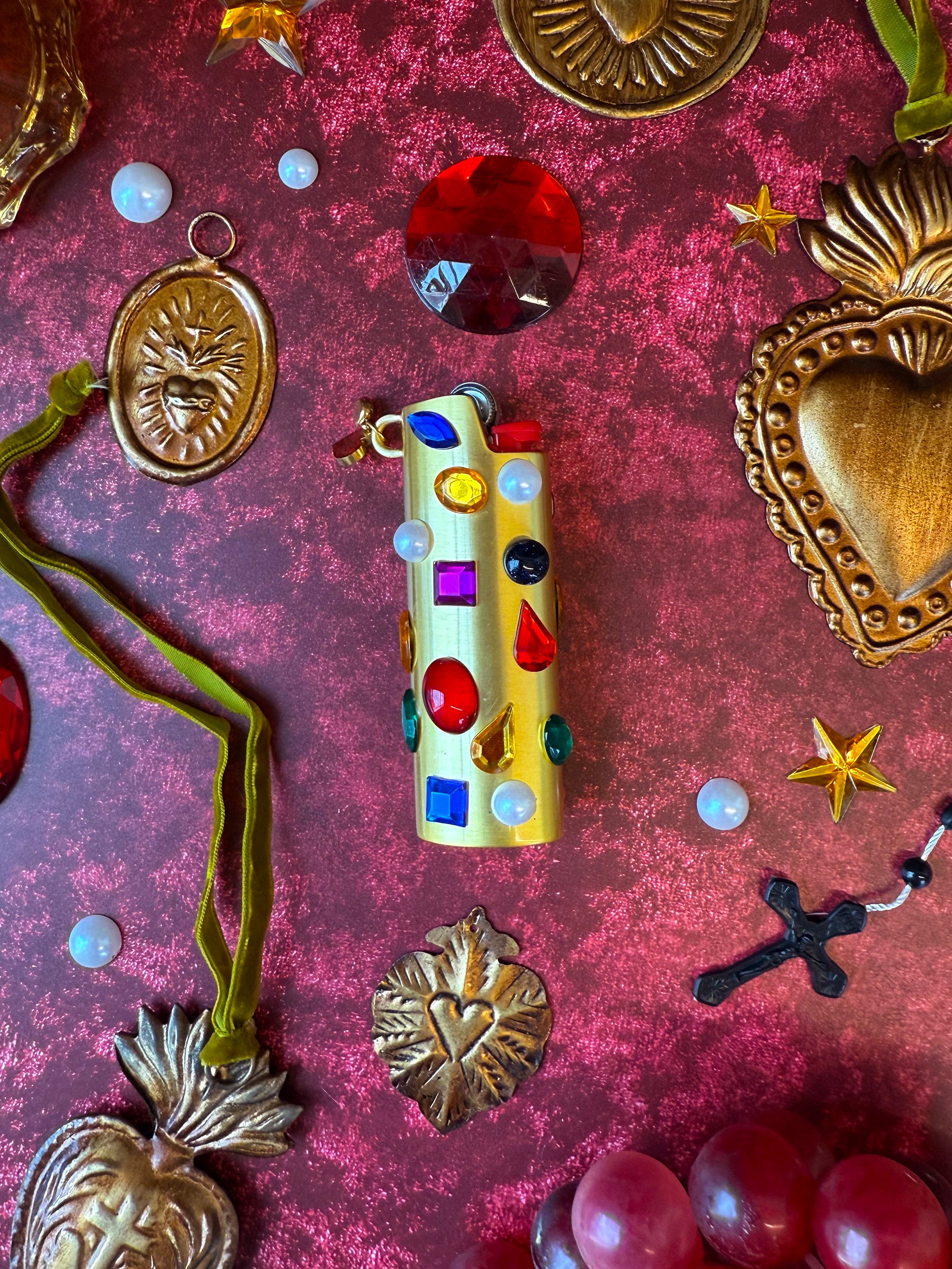 Bejeweled Lighter Case