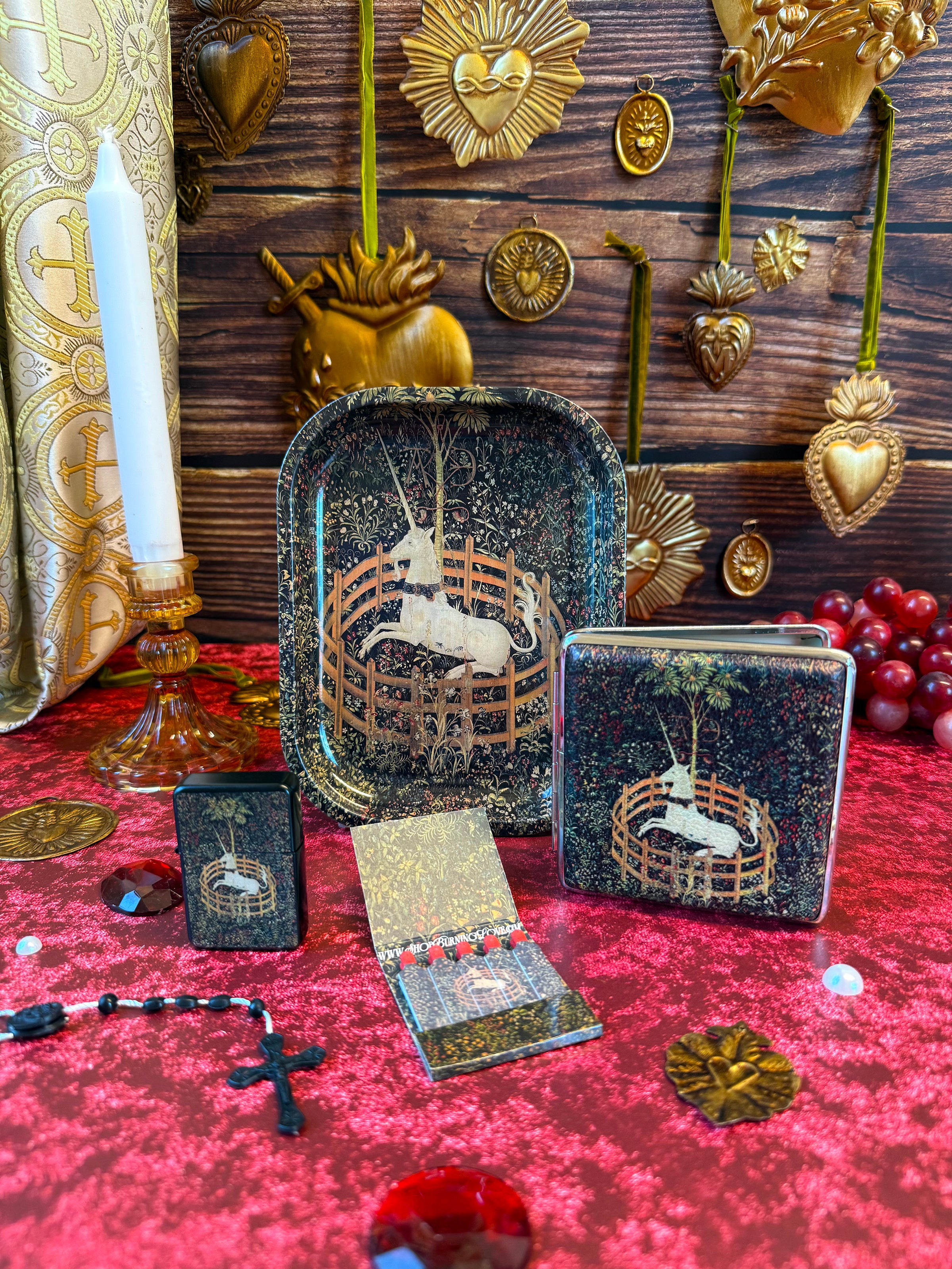 Medieval Tapestry Rolling Tray