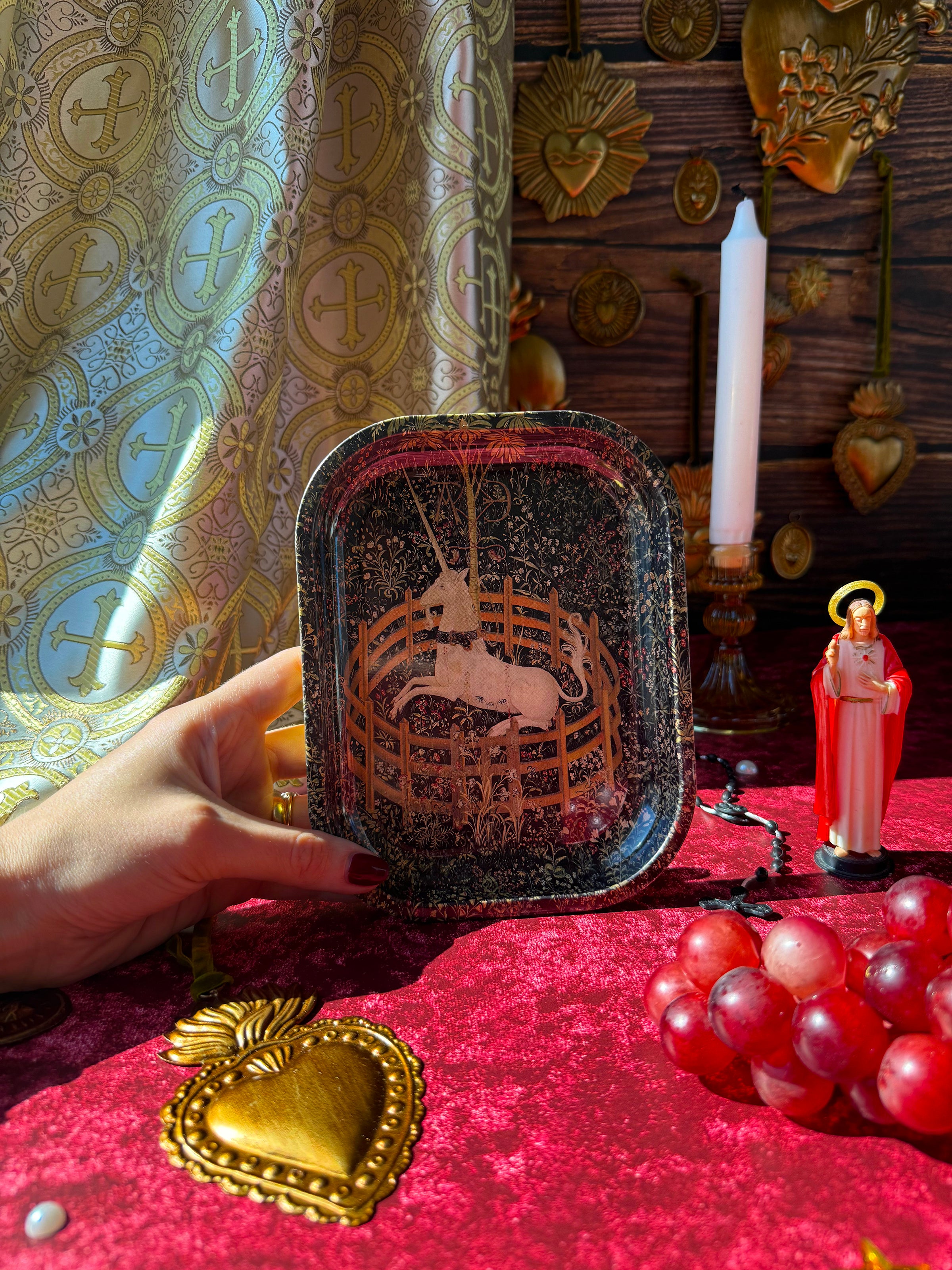 Medieval Tapestry Rolling Tray