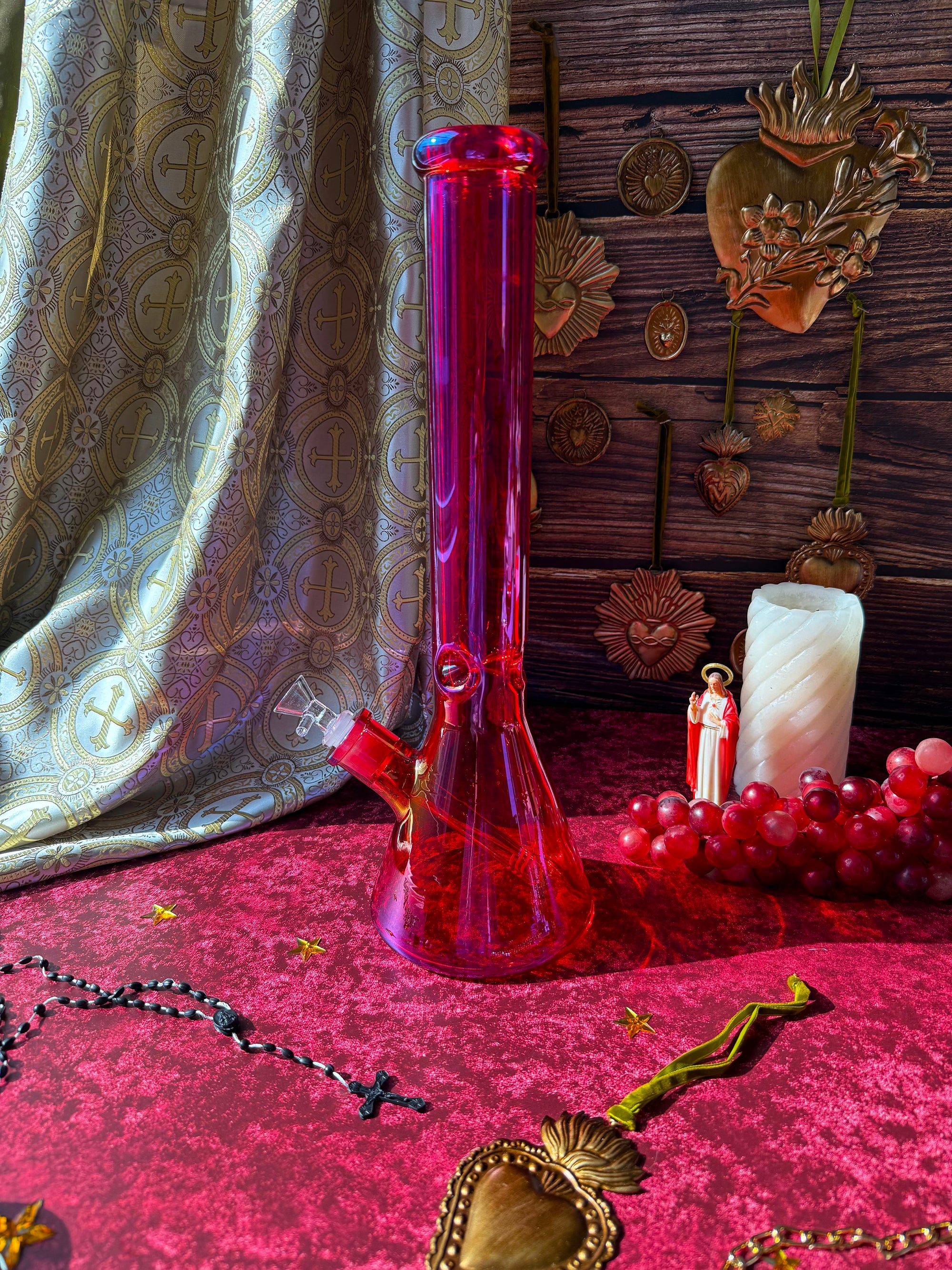 XL Radiant Bong - Cherry Red