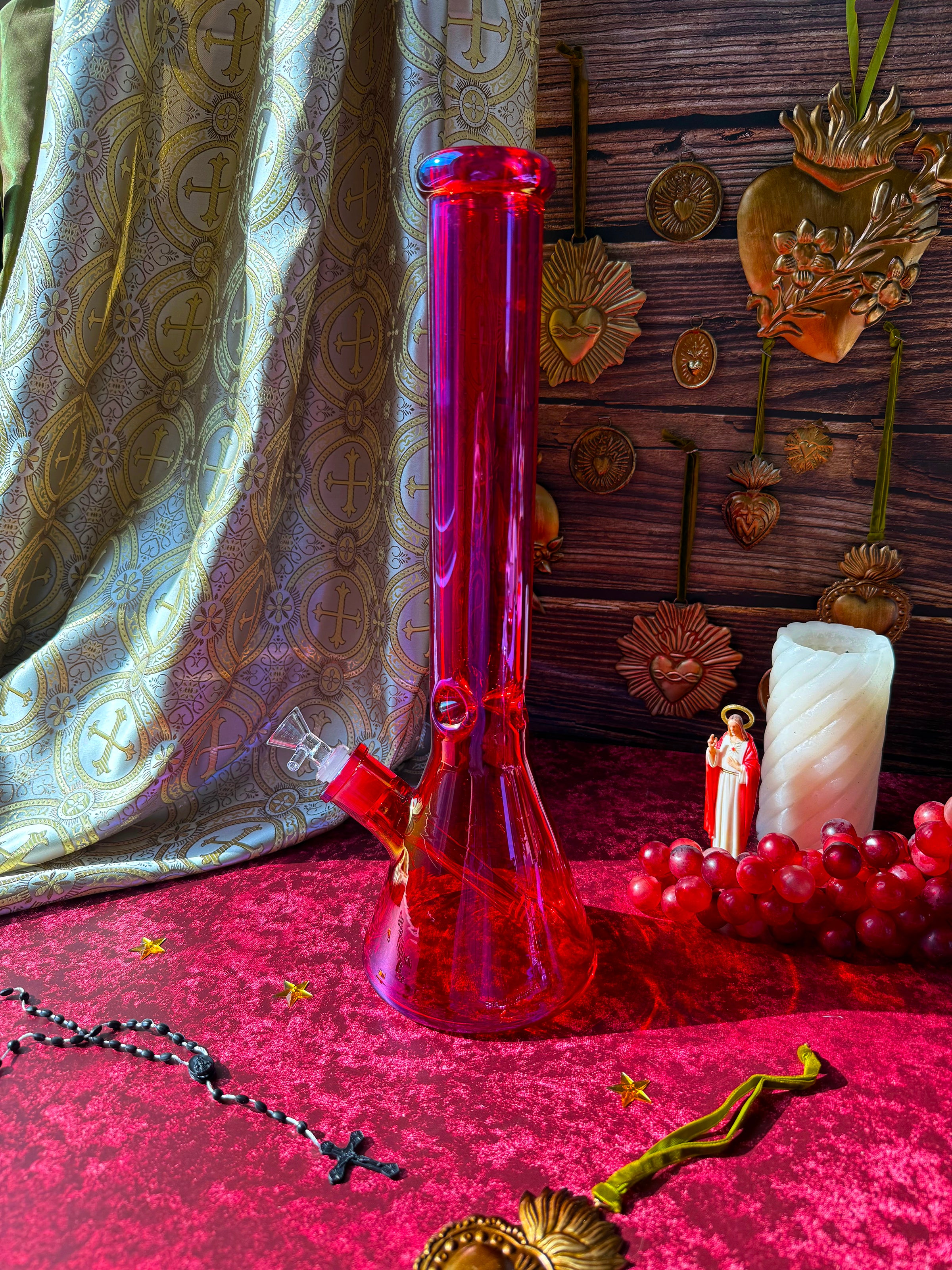 XL Radiant Bong - Cherry Red