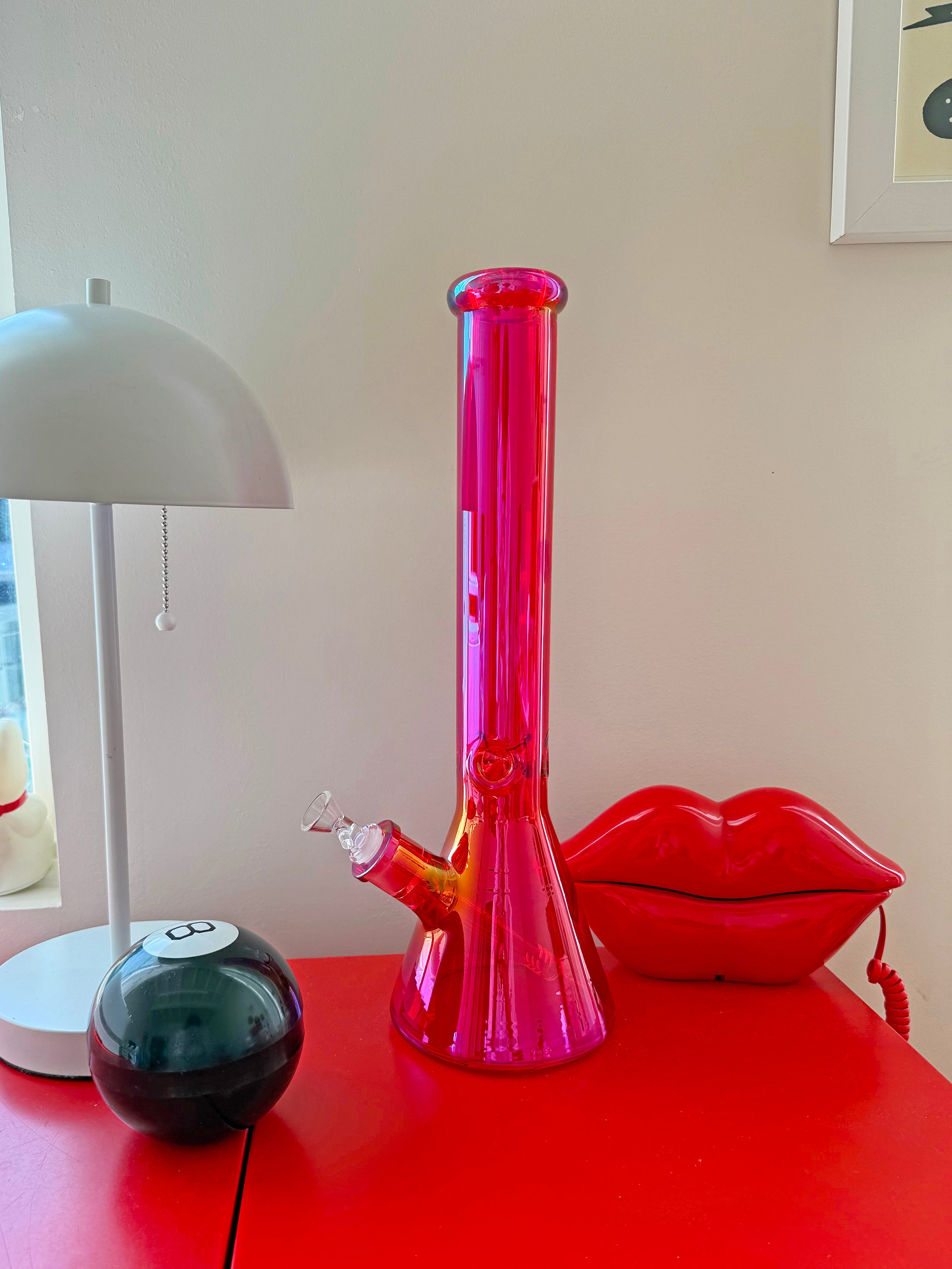 XL Radiant Bong - Cherry Red