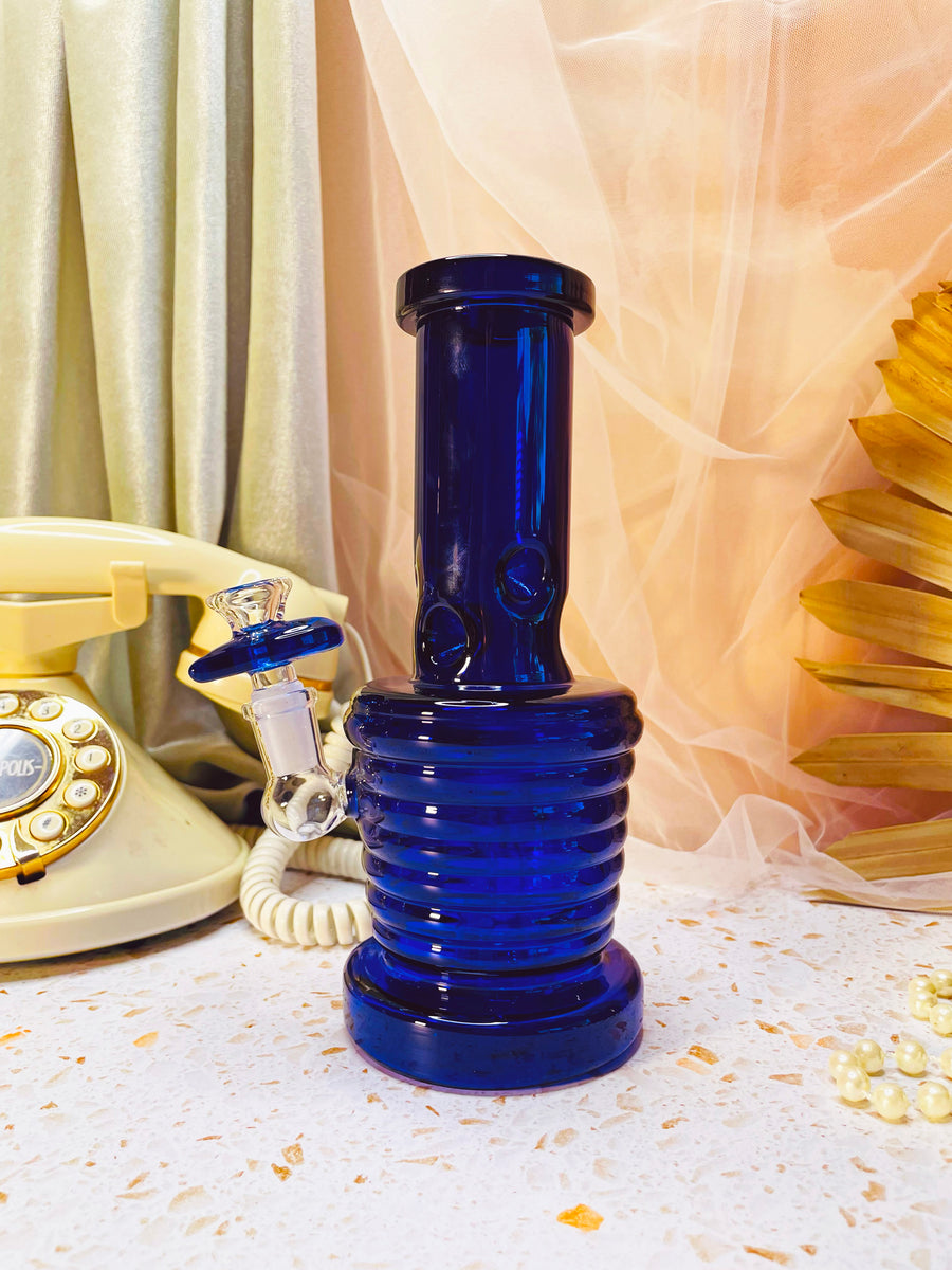 Groovy Heart Bong- Blue