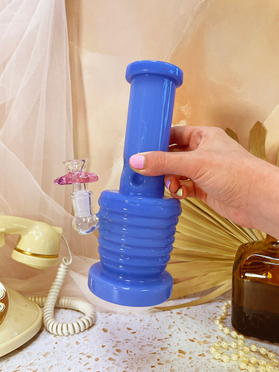 Groovy Heart Bong- Periwinkle