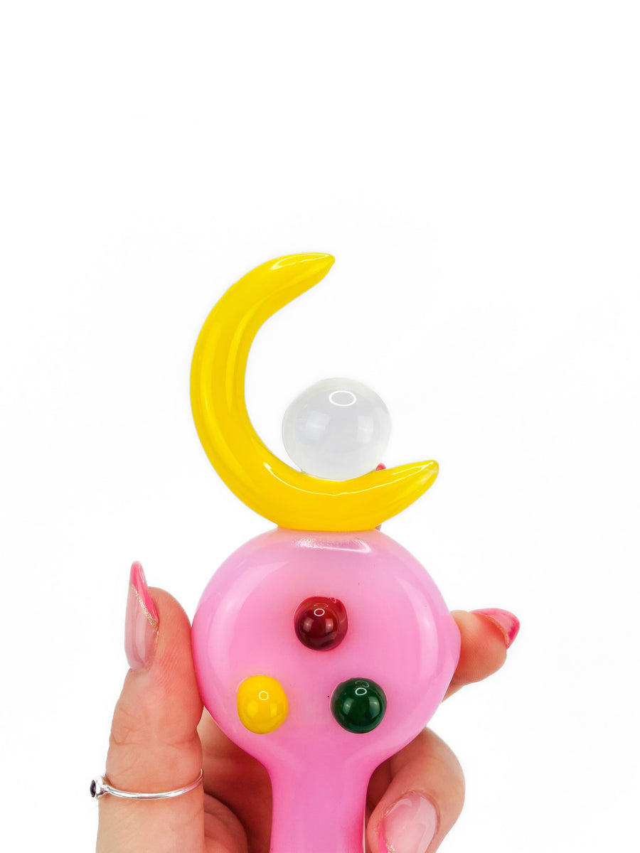Crescent Moon Wand Pipe