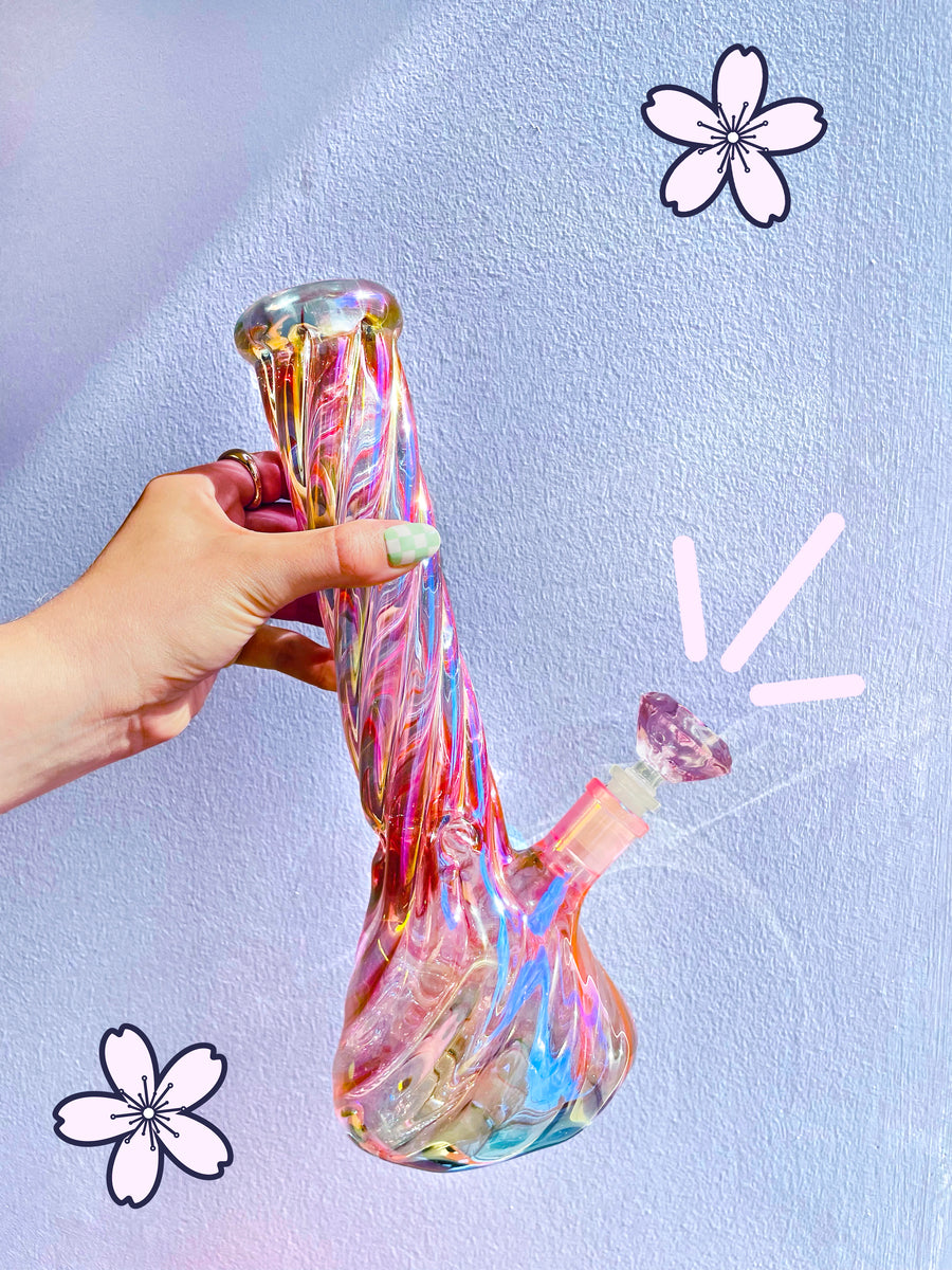 Pink Day Dreamer Beaker Bong