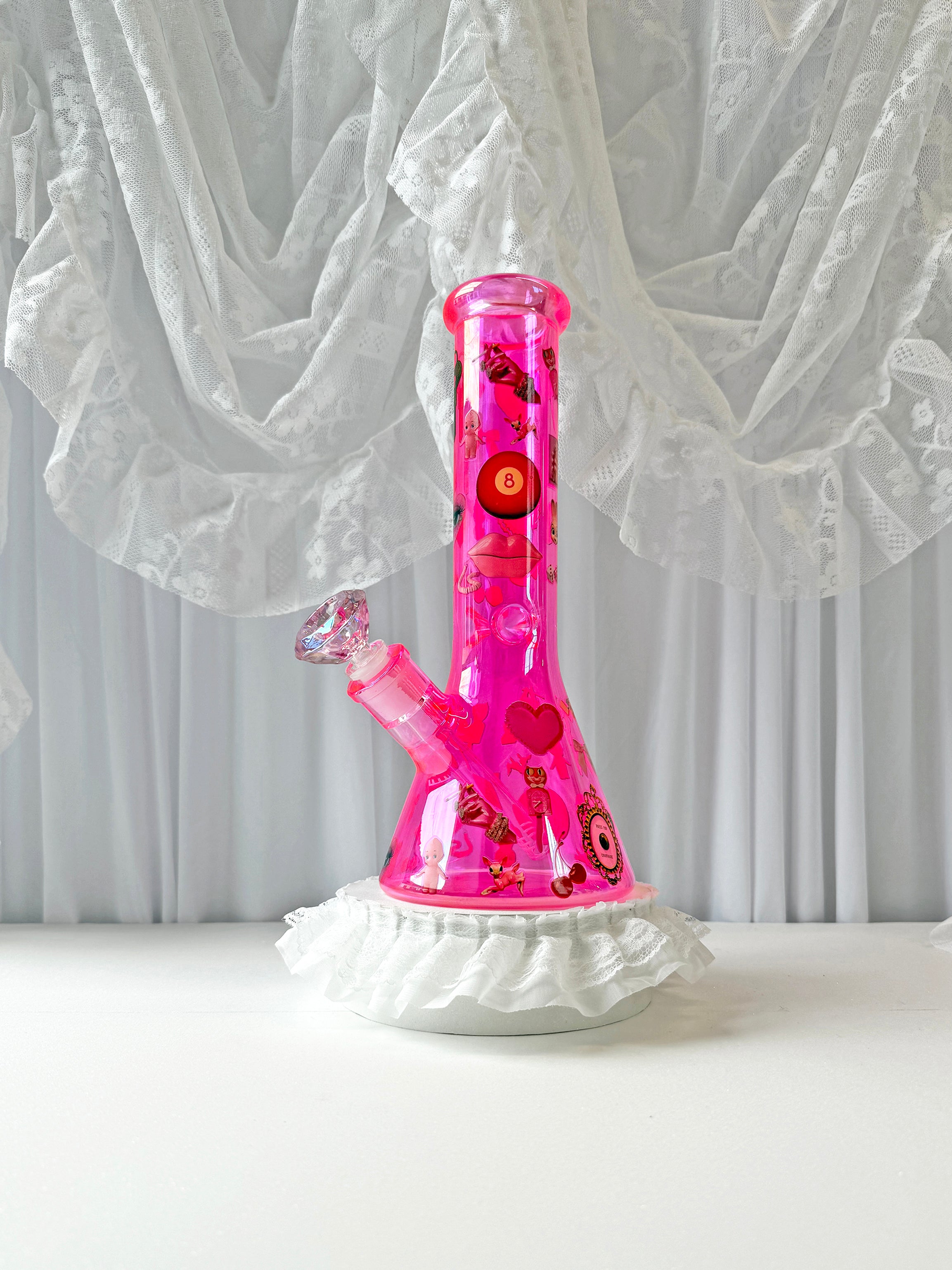 Pink Things Beaker Bong