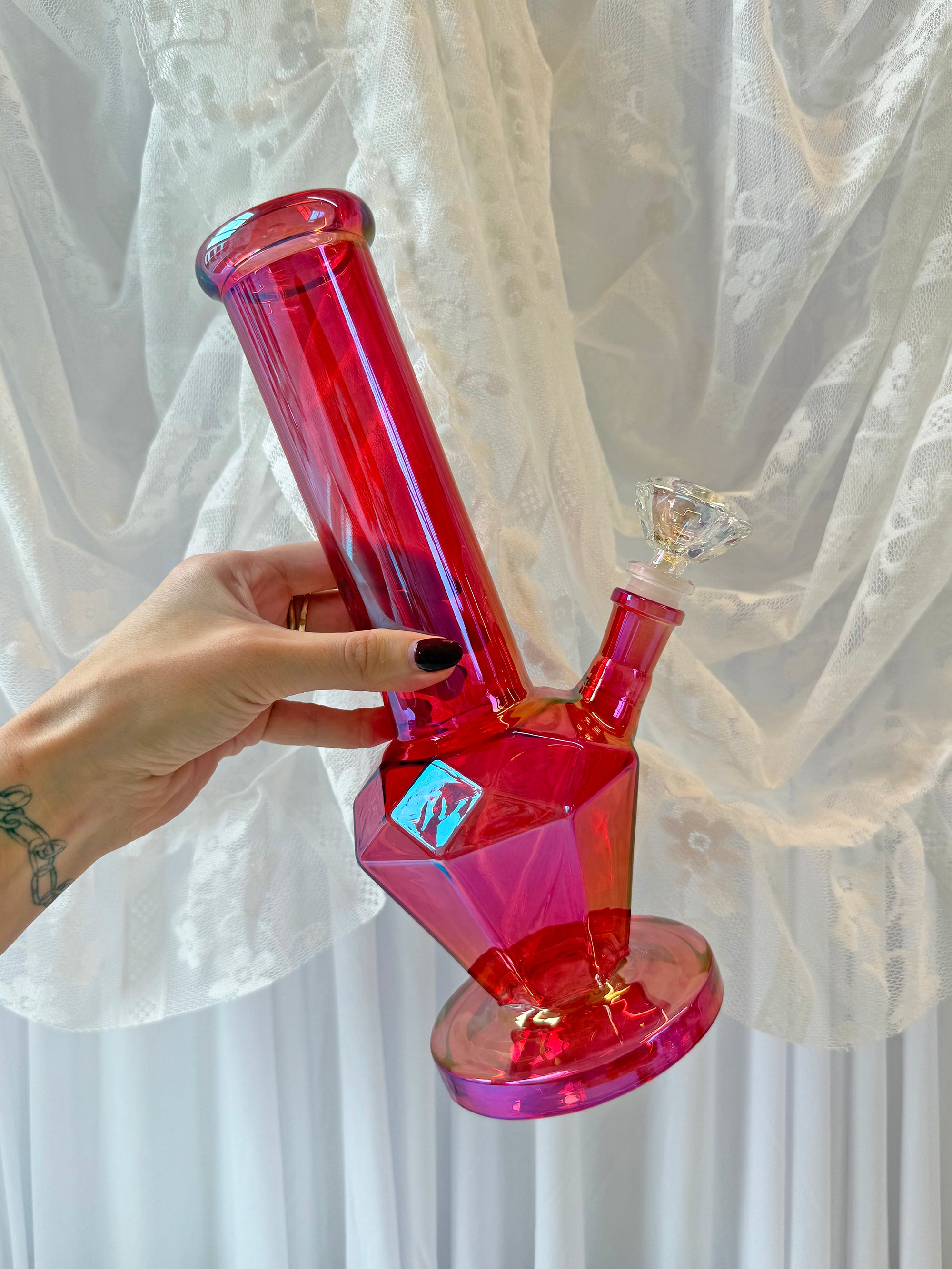 Diamond Bong- Cherry