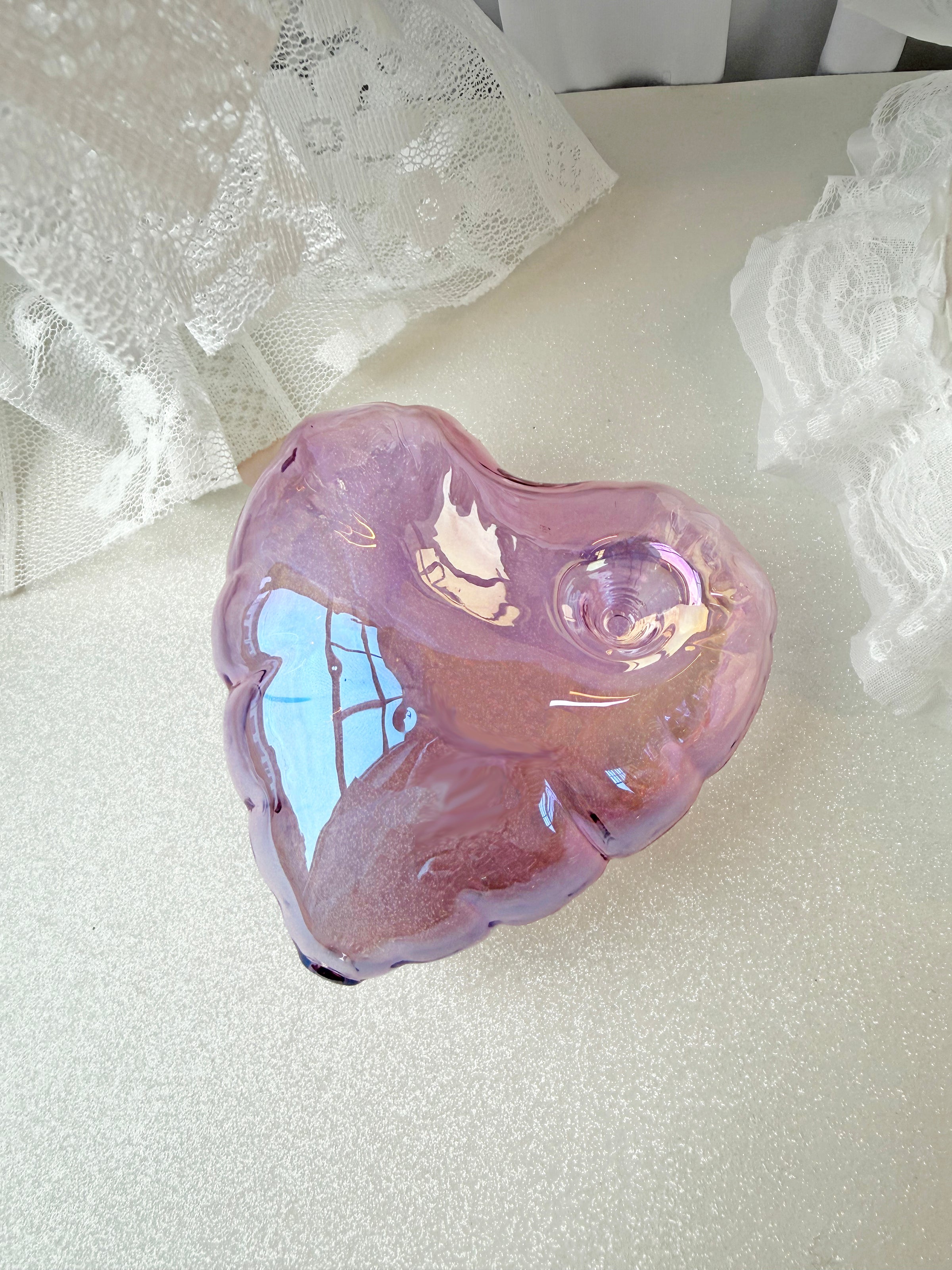 Balloon Heart Pipe- Pink