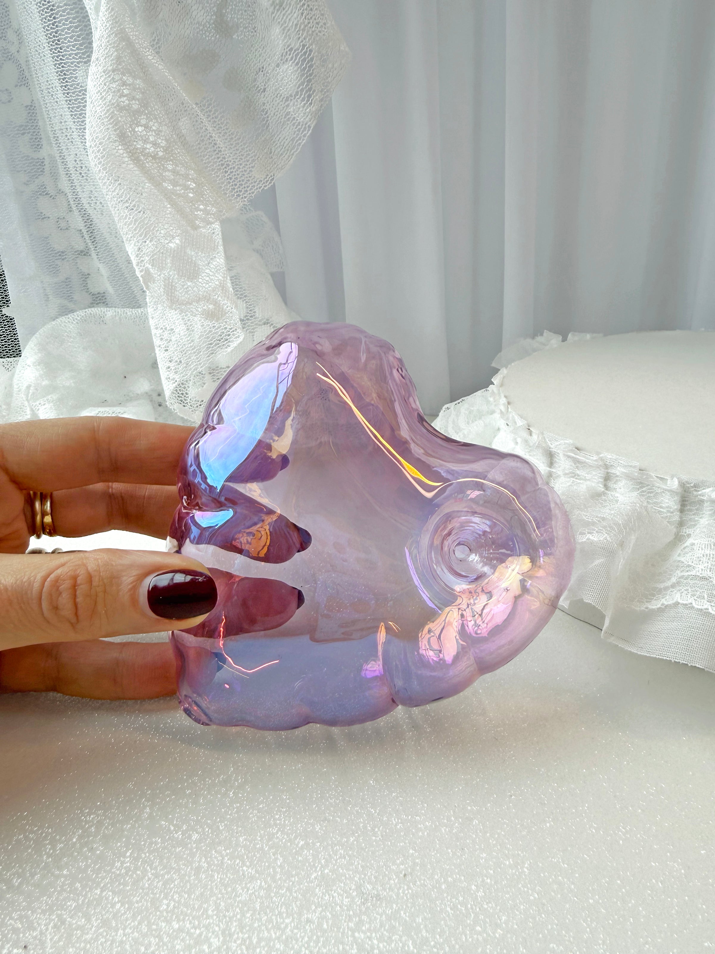 Balloon Heart Pipe- Pink