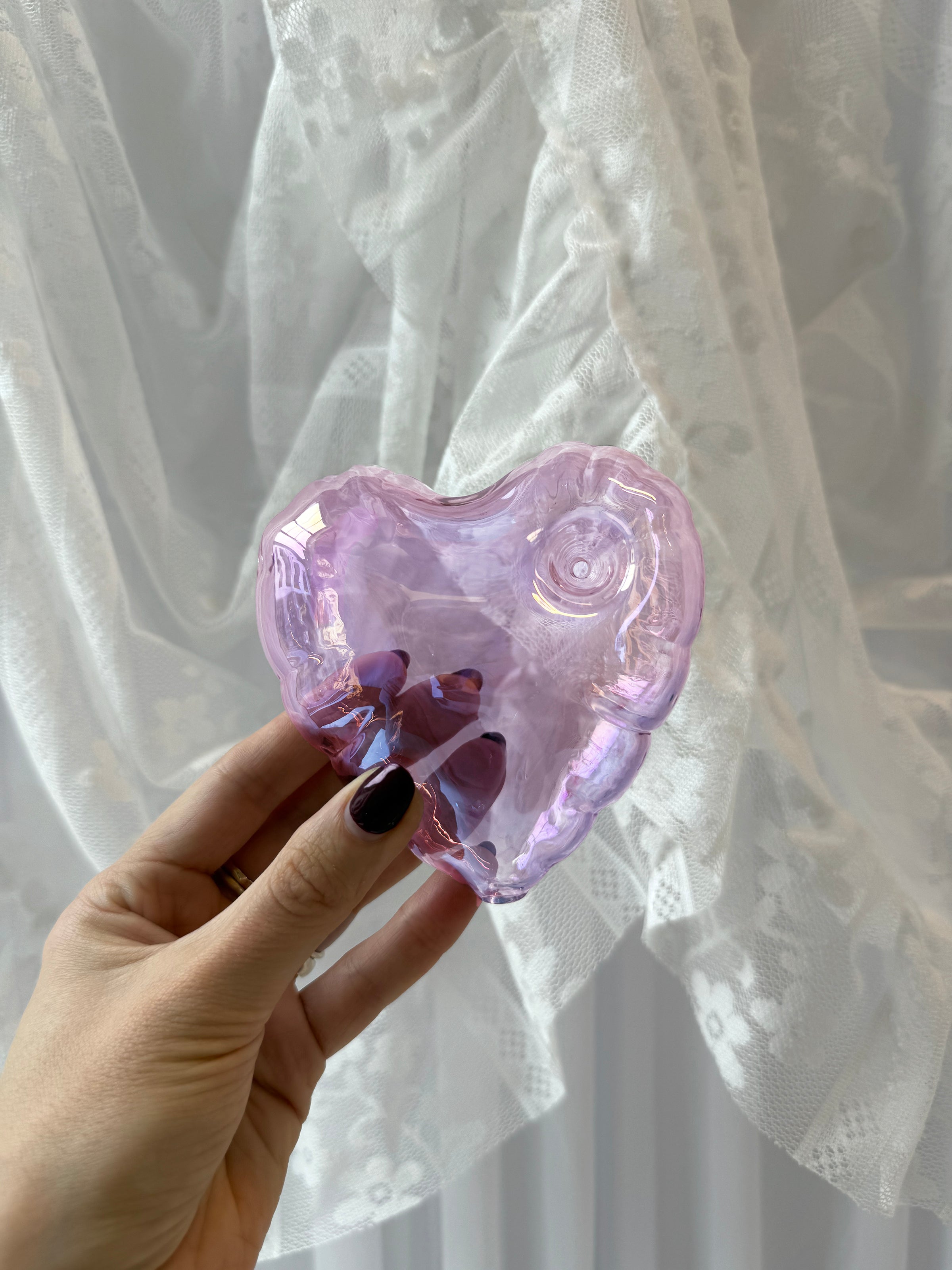 Balloon Heart Pipe- Pink