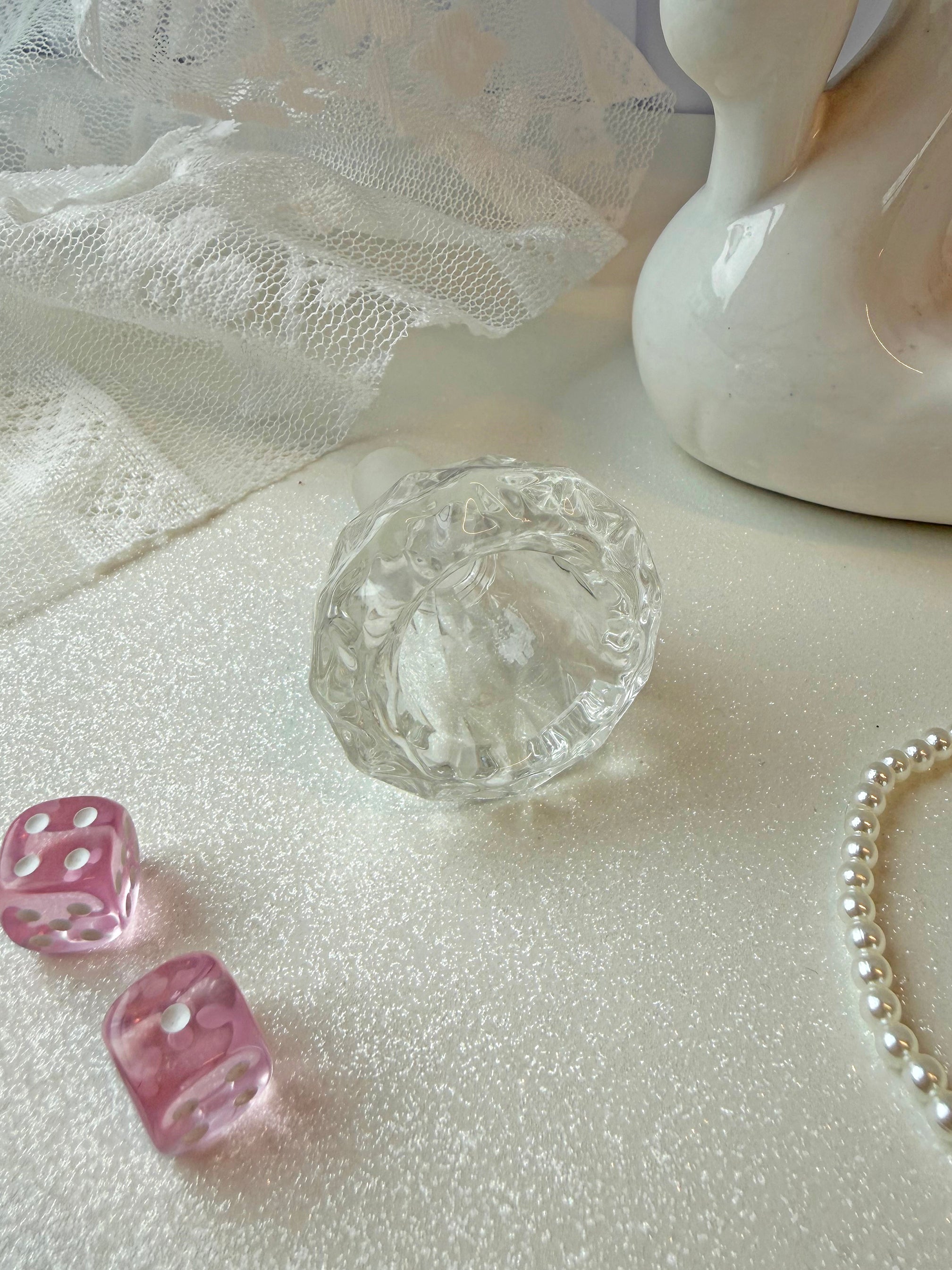 Faceted Slide- Clear