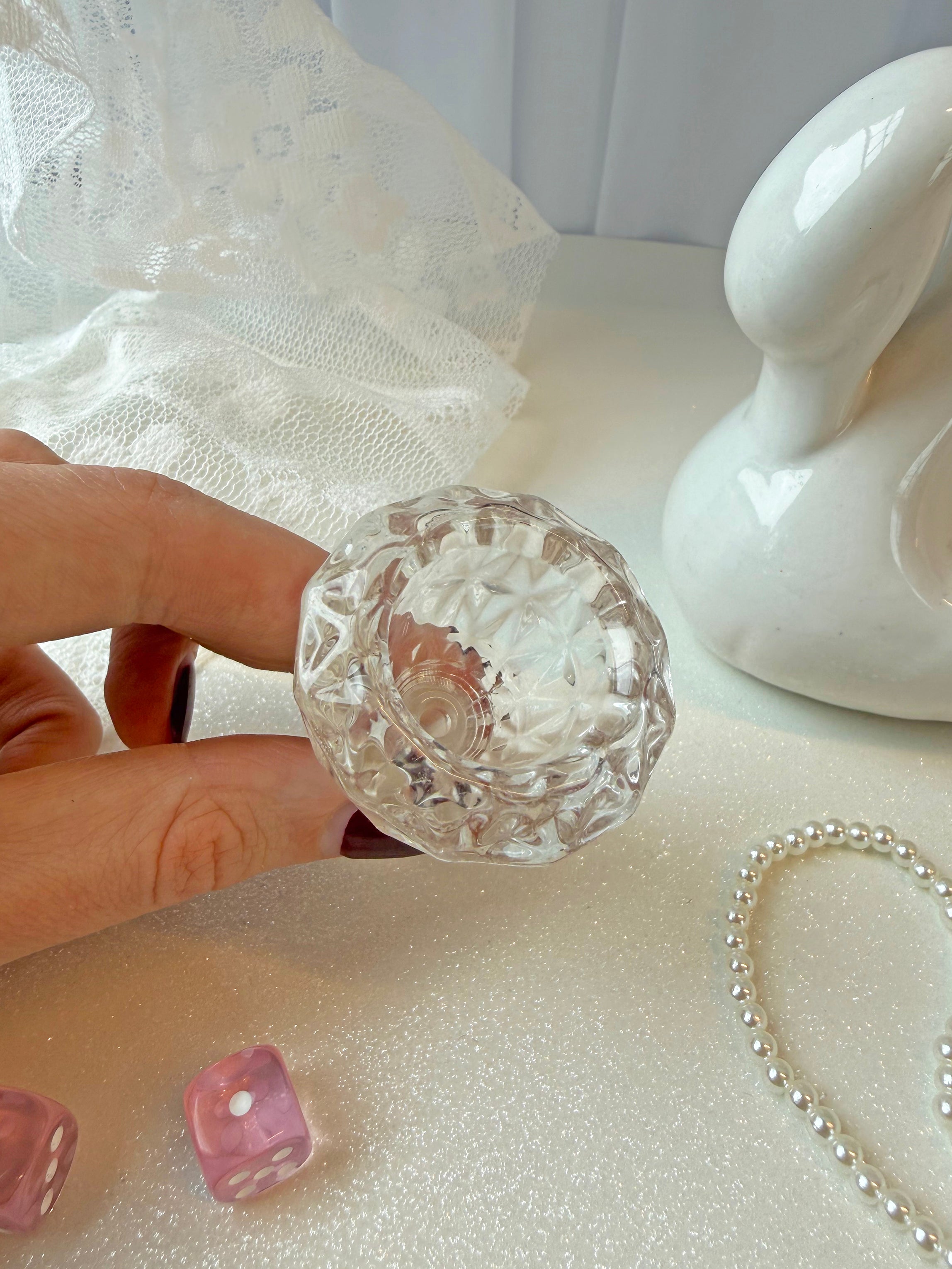 Faceted Slide- Clear