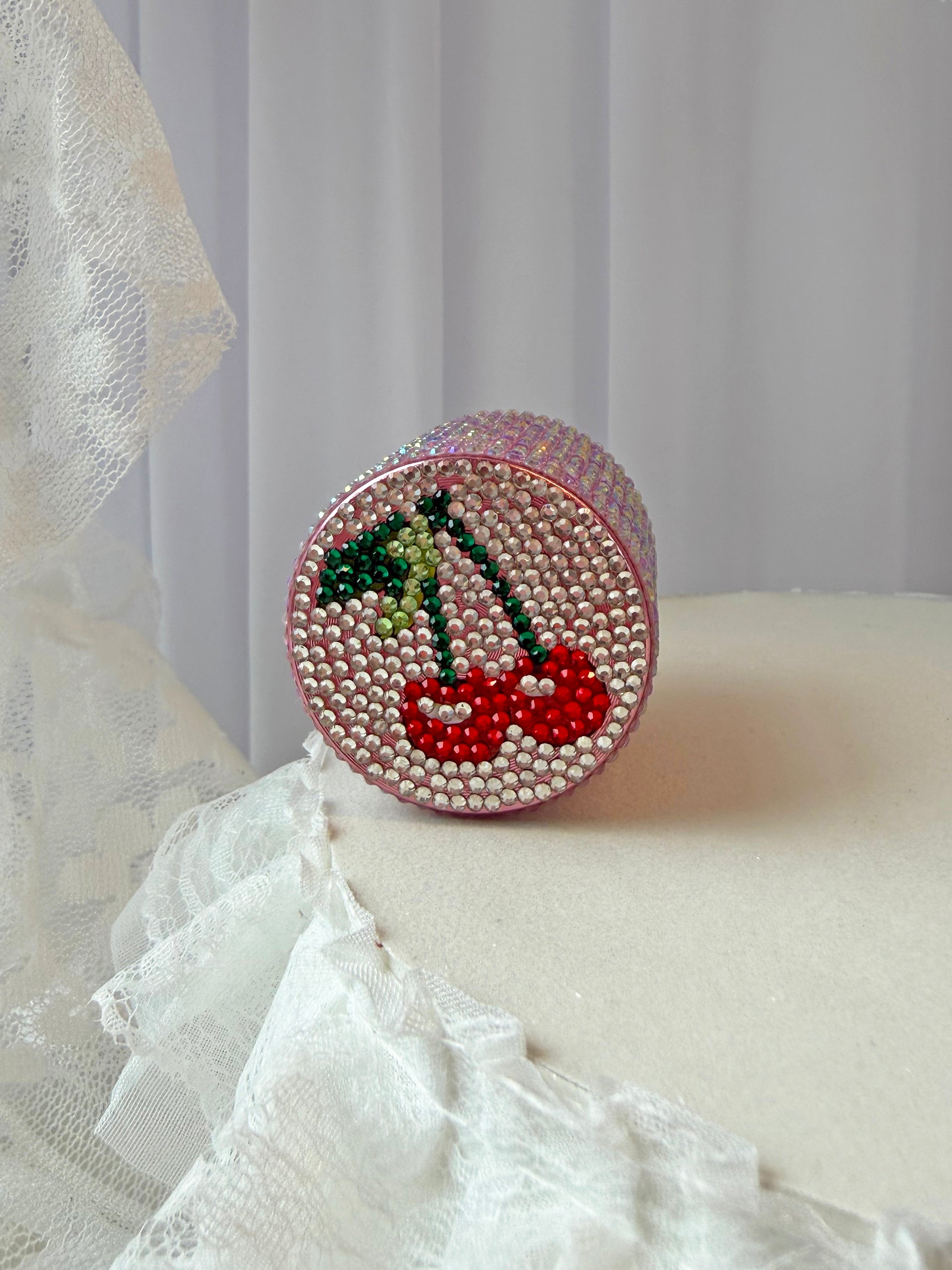 Mini Rhinestone Cherry Grinder