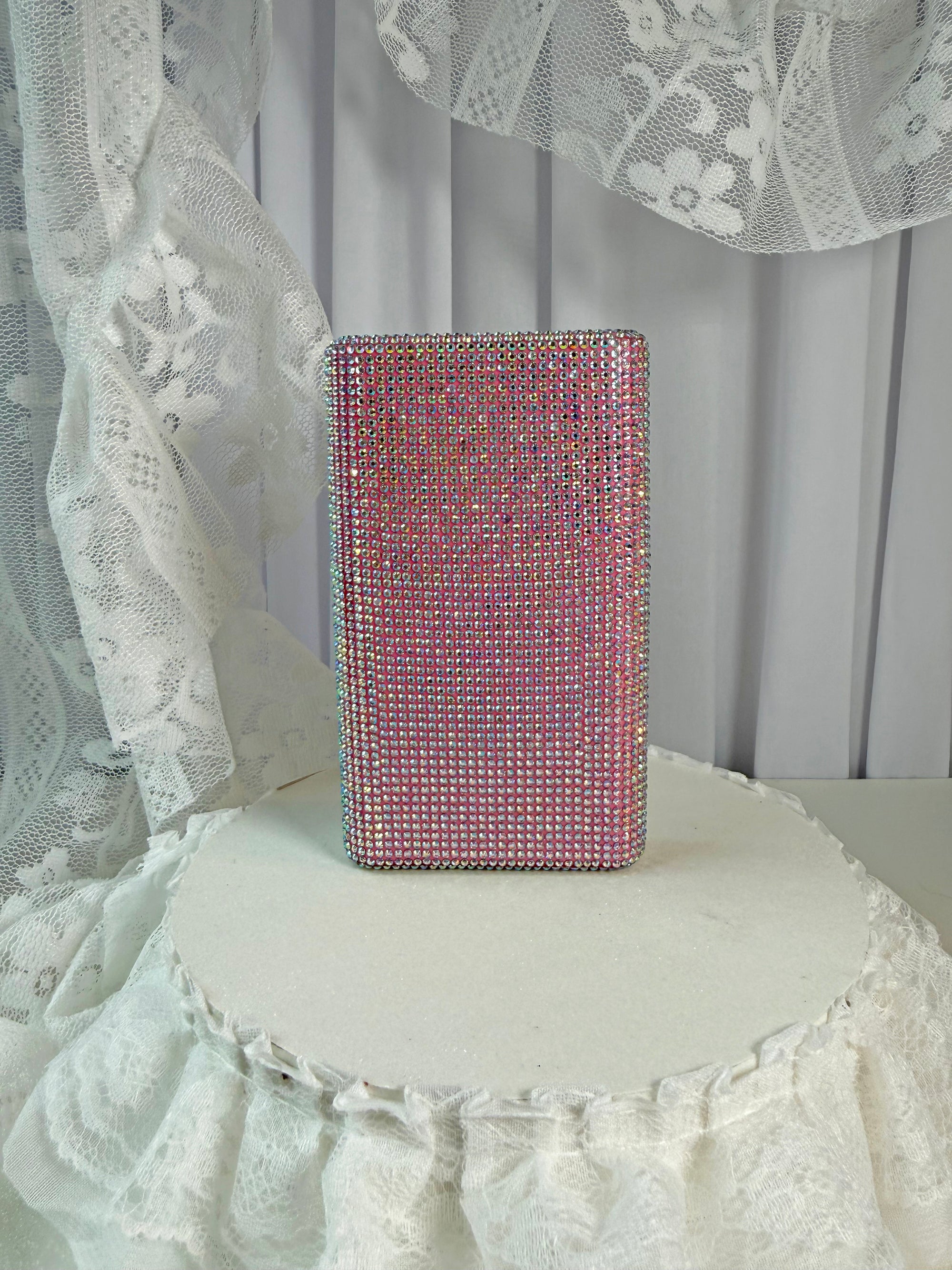 Pink Rhinestone J Case