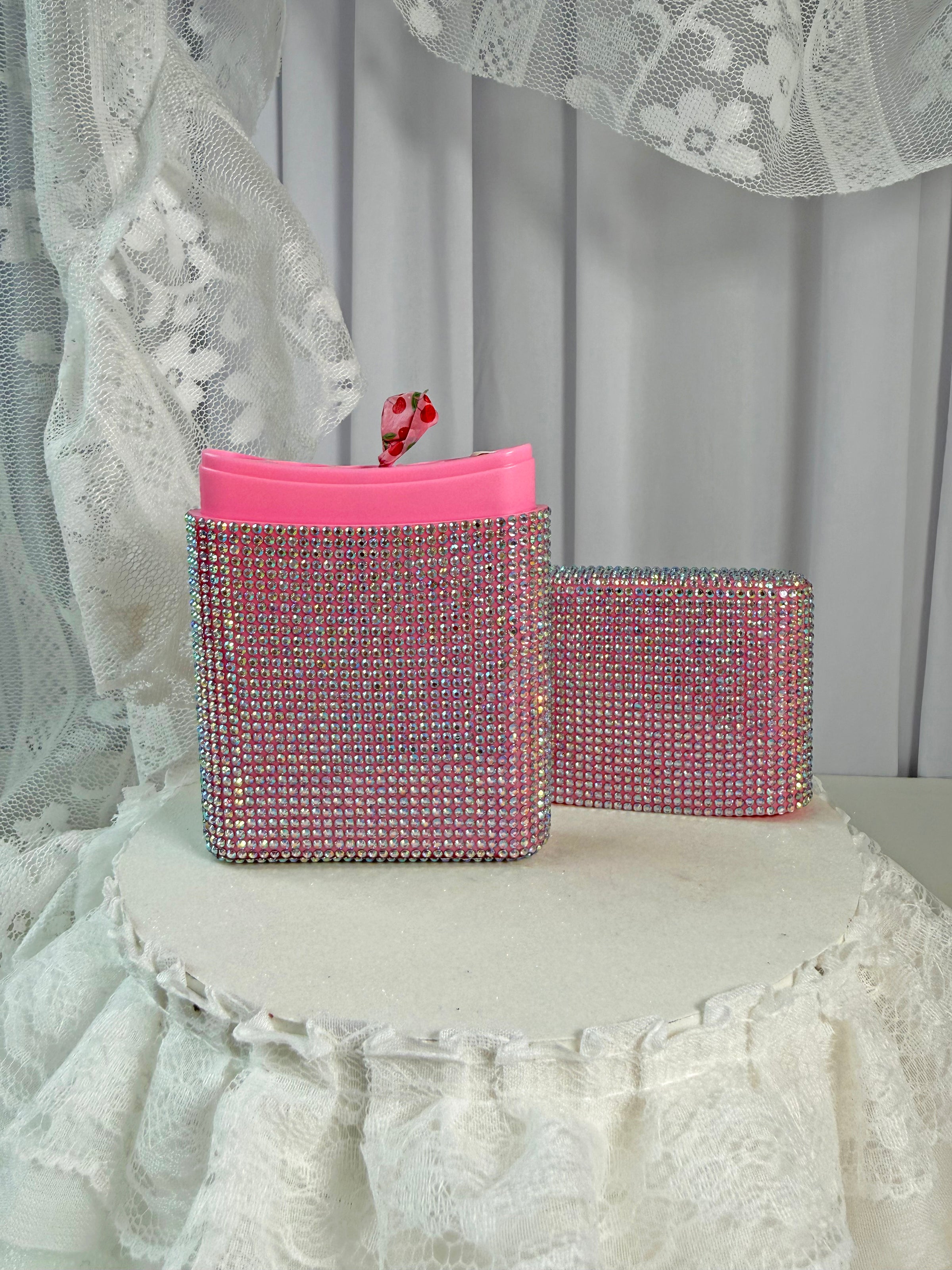 Pink Rhinestone J Case
