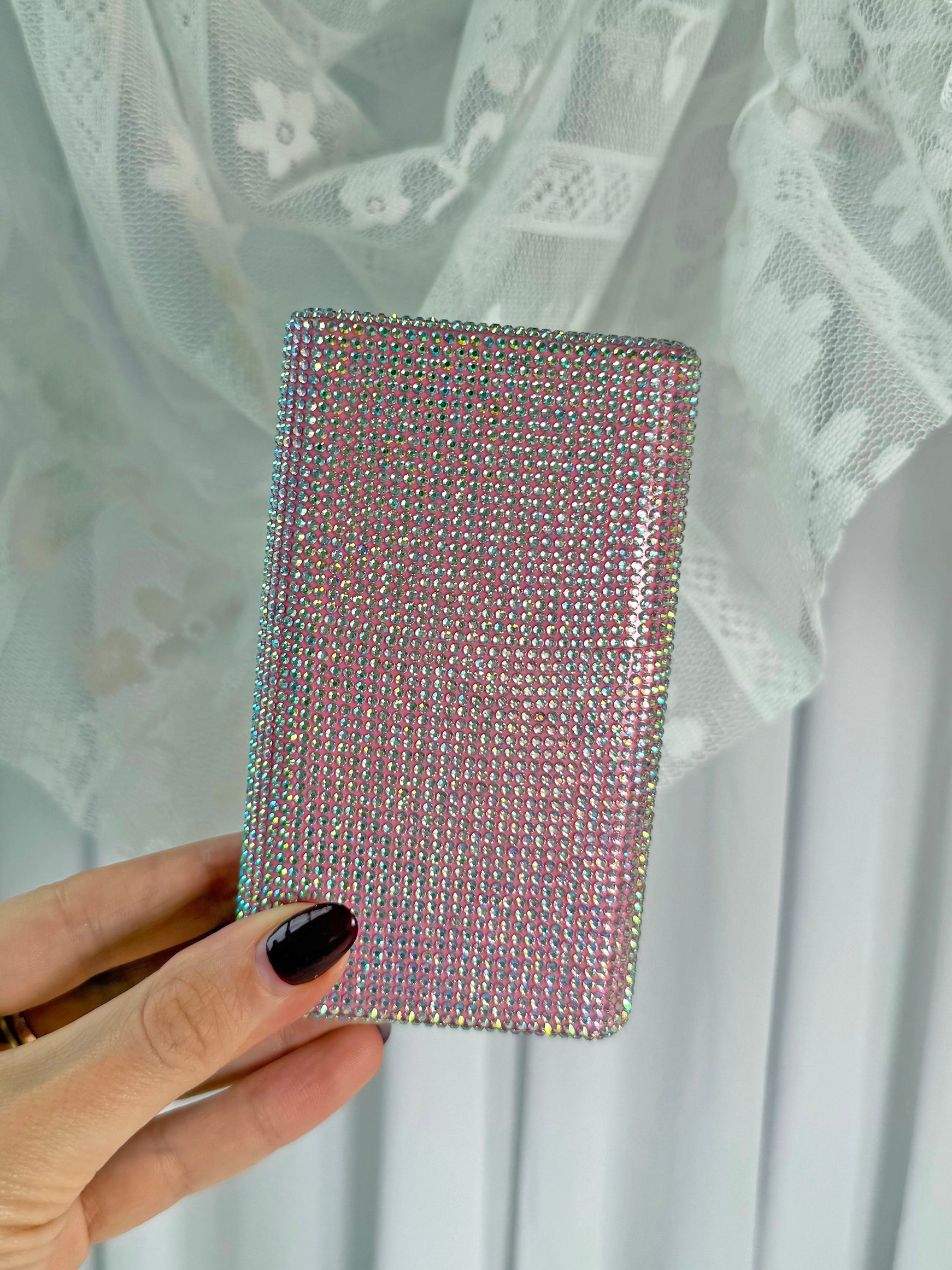 Pink Rhinestone J Case