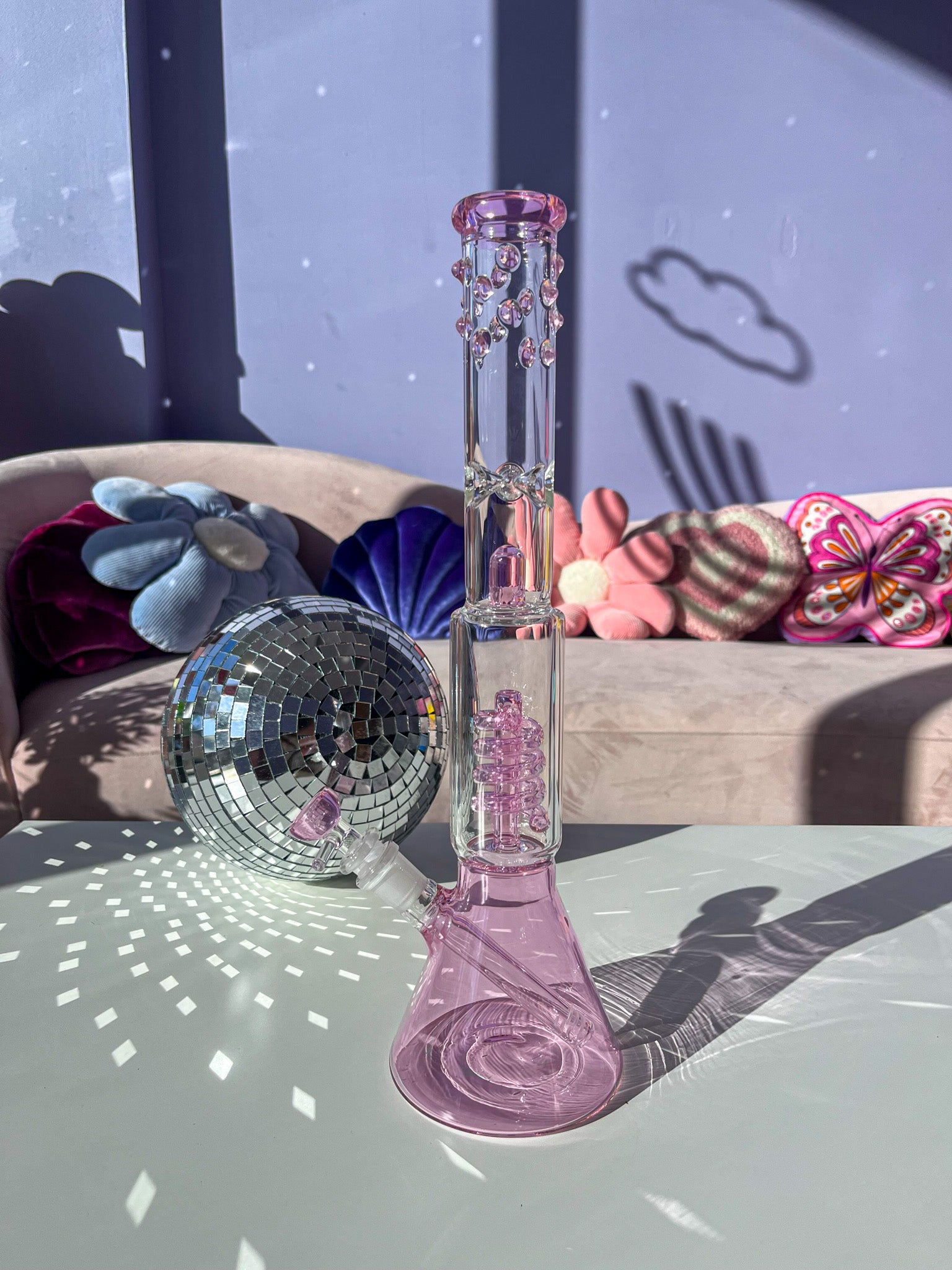 Bippity Boppity Beaker Bong- Pink