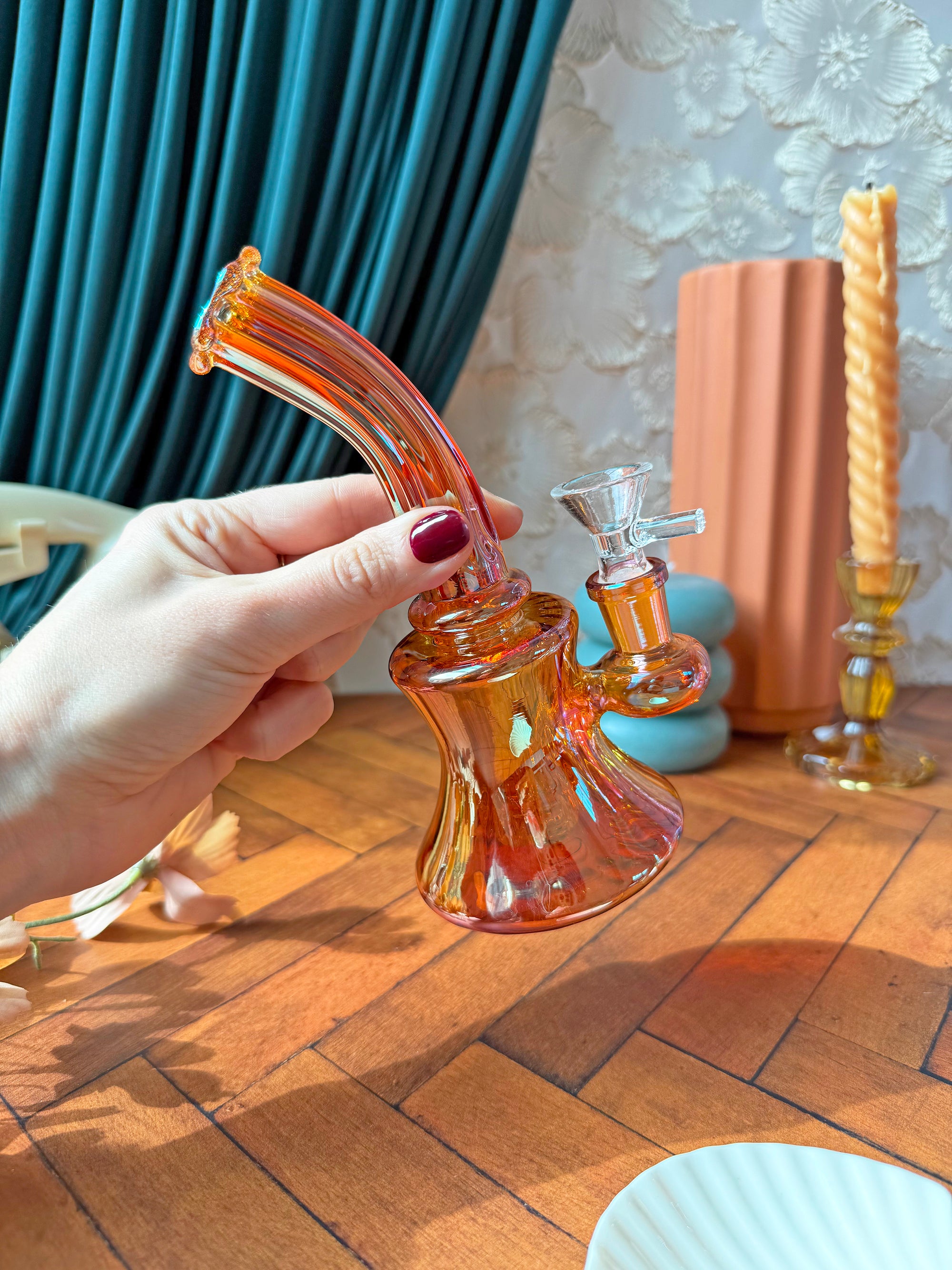 Fluted Flower Mini Bong