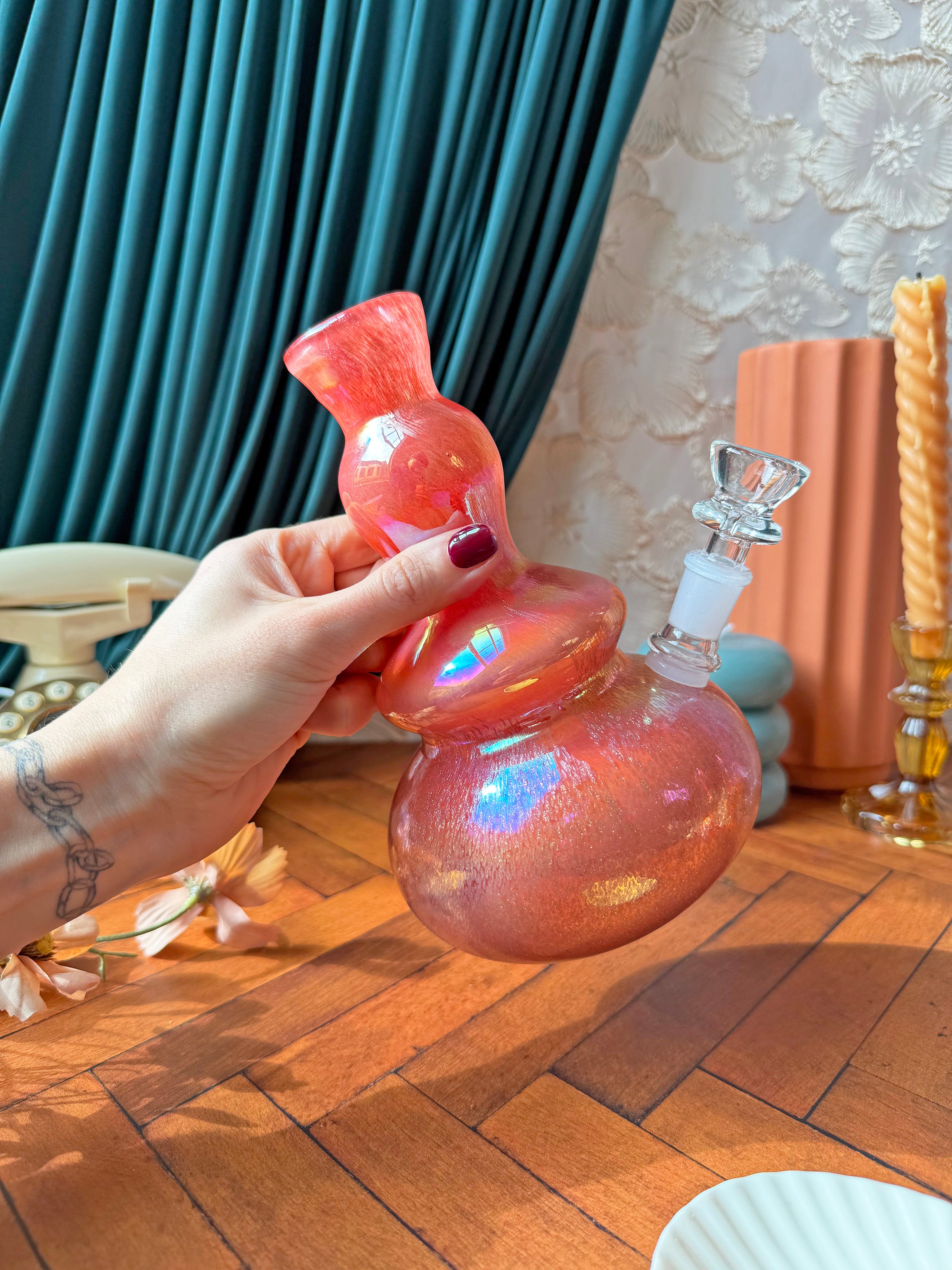 Ruby Soft Glass Bong
