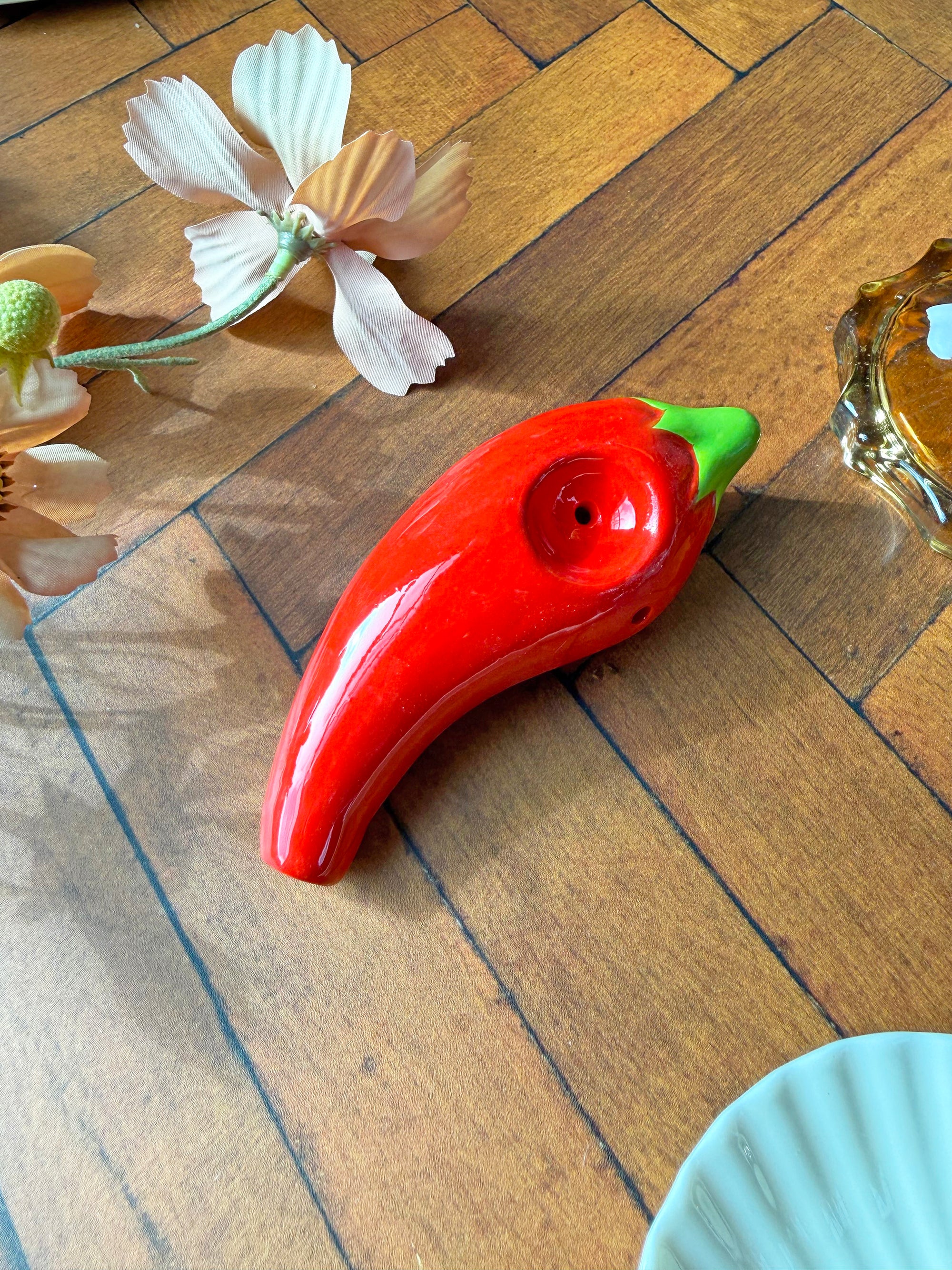 Ceramic Hot! Pepper Pipe