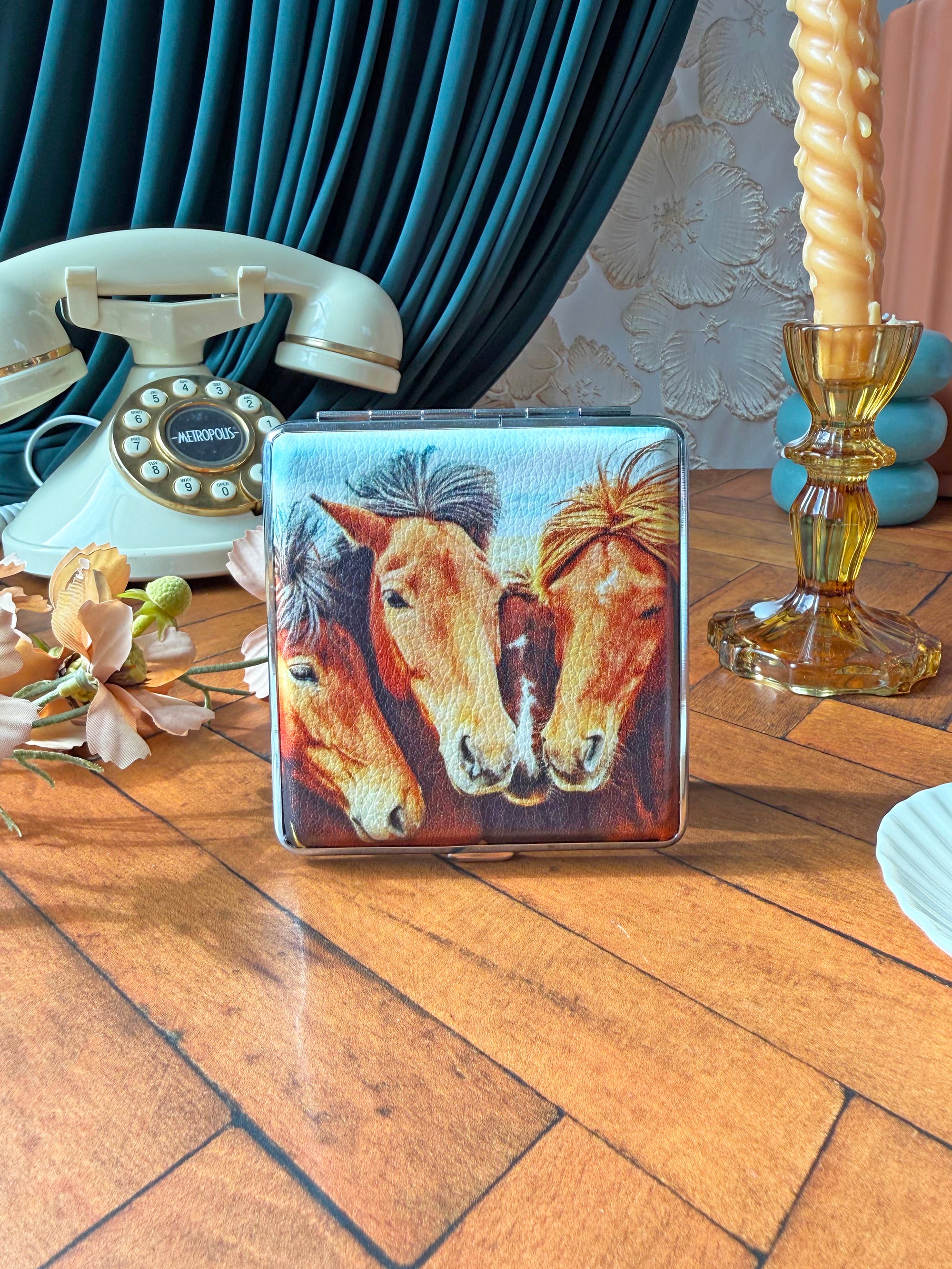 Horse Quartet Cig Case