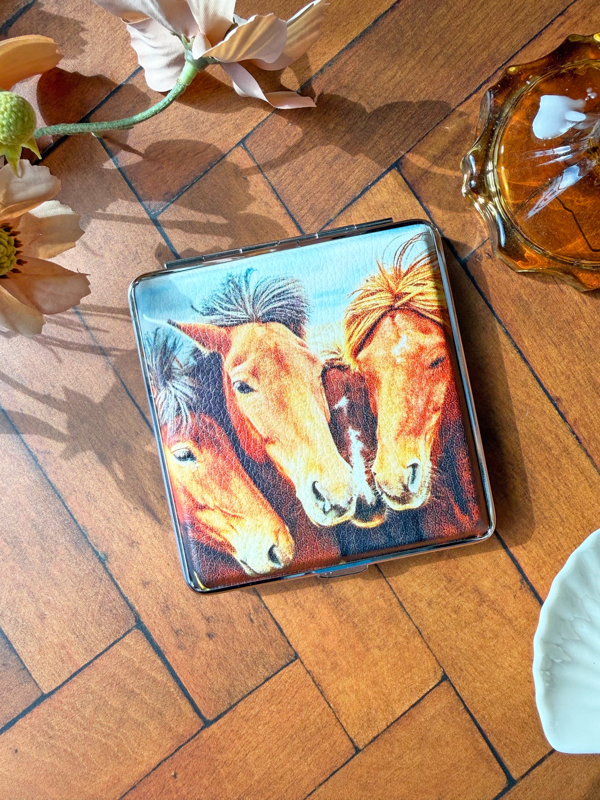 Horse Quartet Cig Case