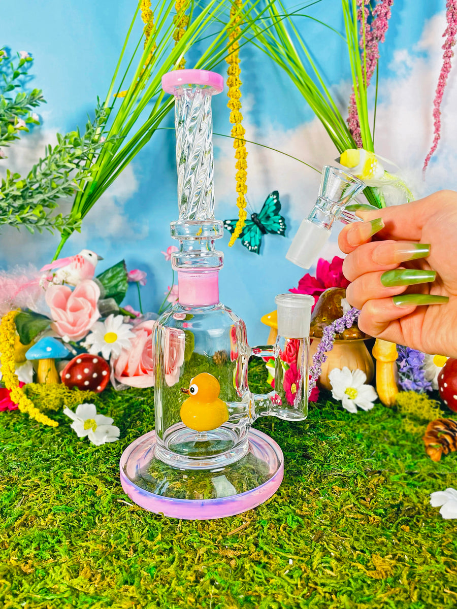 Duckie Water Pipe- Pink