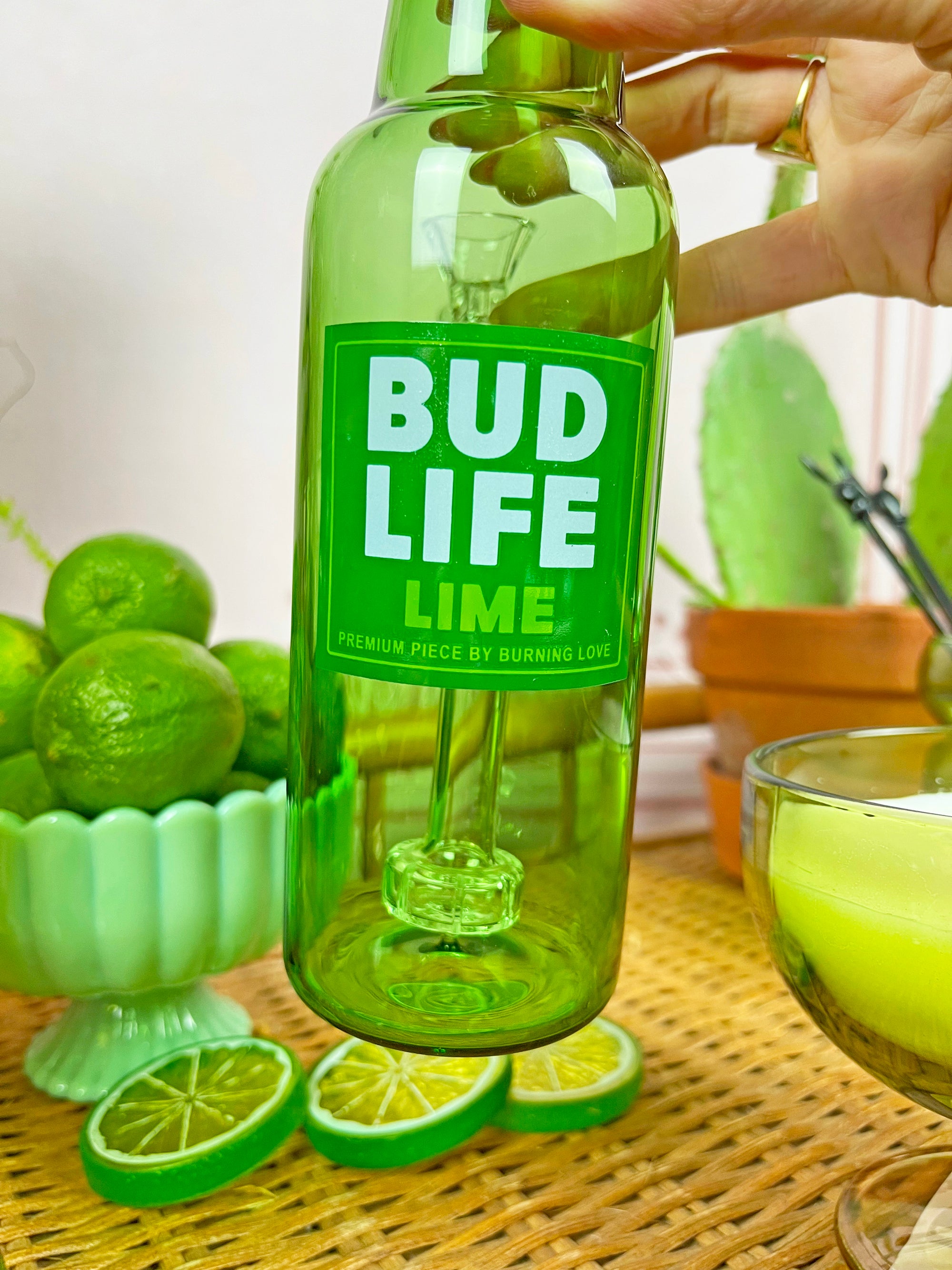 Beer Bottle Bong- Bud Life