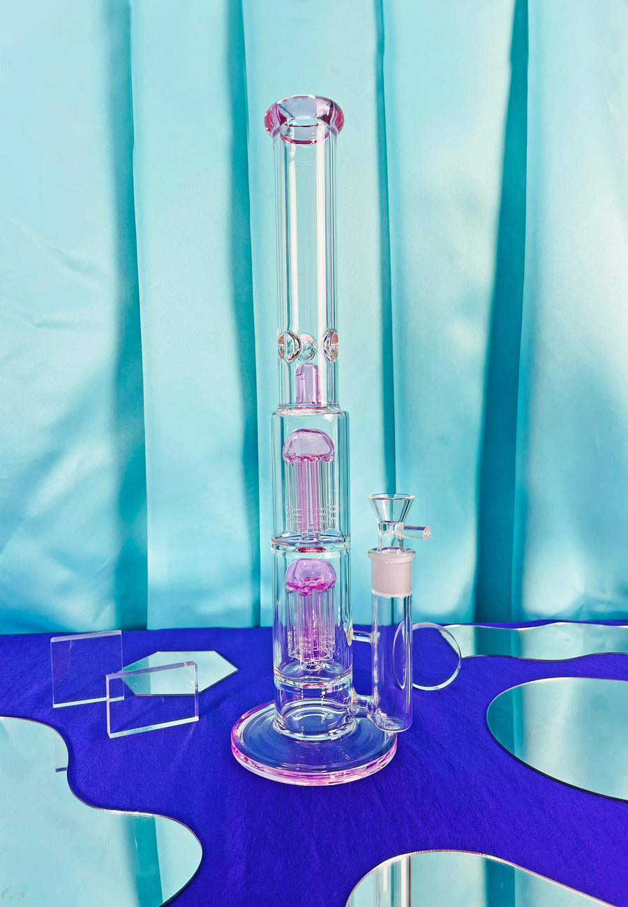 15.5" High Times Water Pipe - Pink