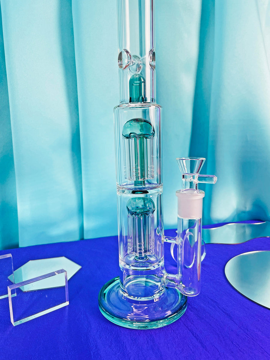 15.5" High Times Water Pipe - Teal