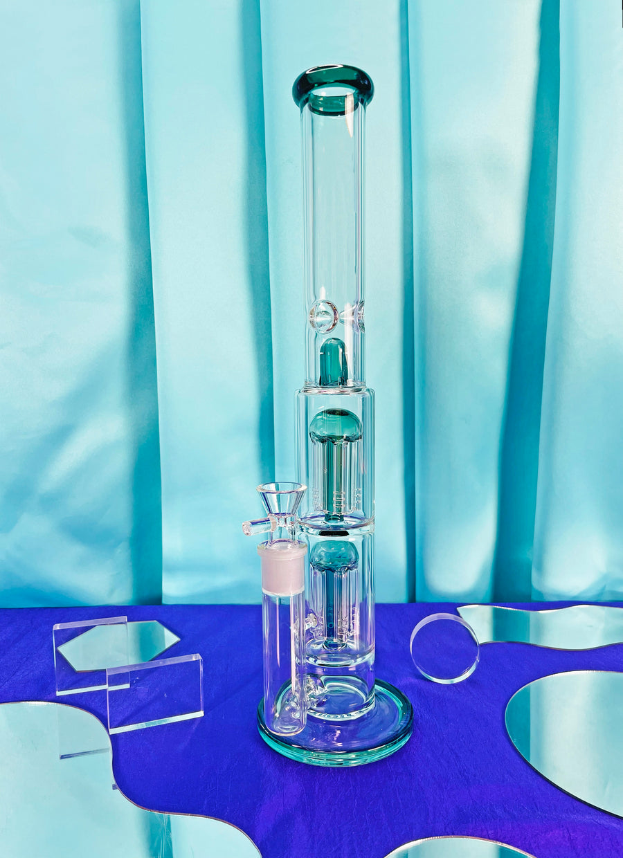 15.5" High Times Water Pipe - Teal