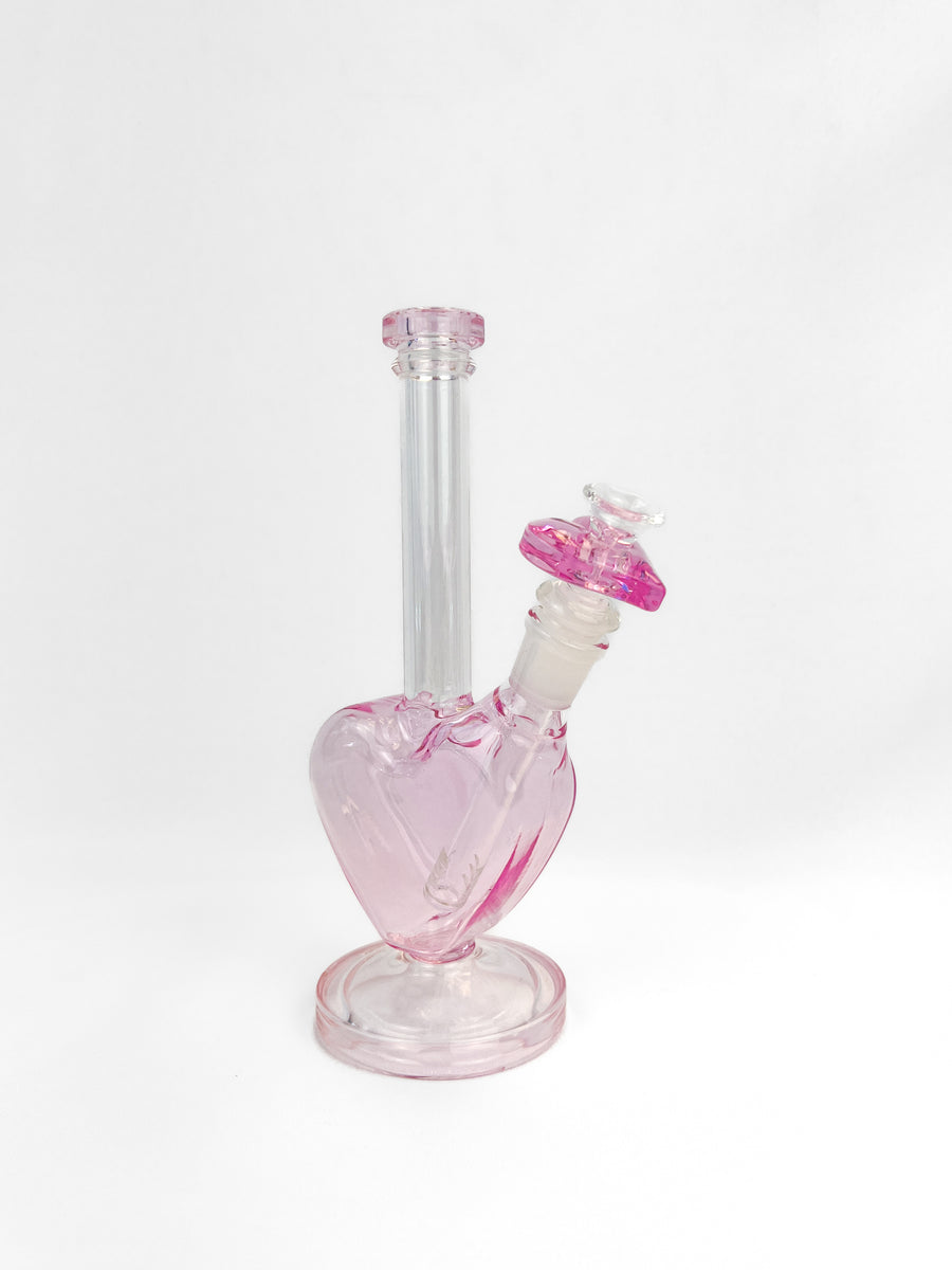 Heart Water Pipe- Pink