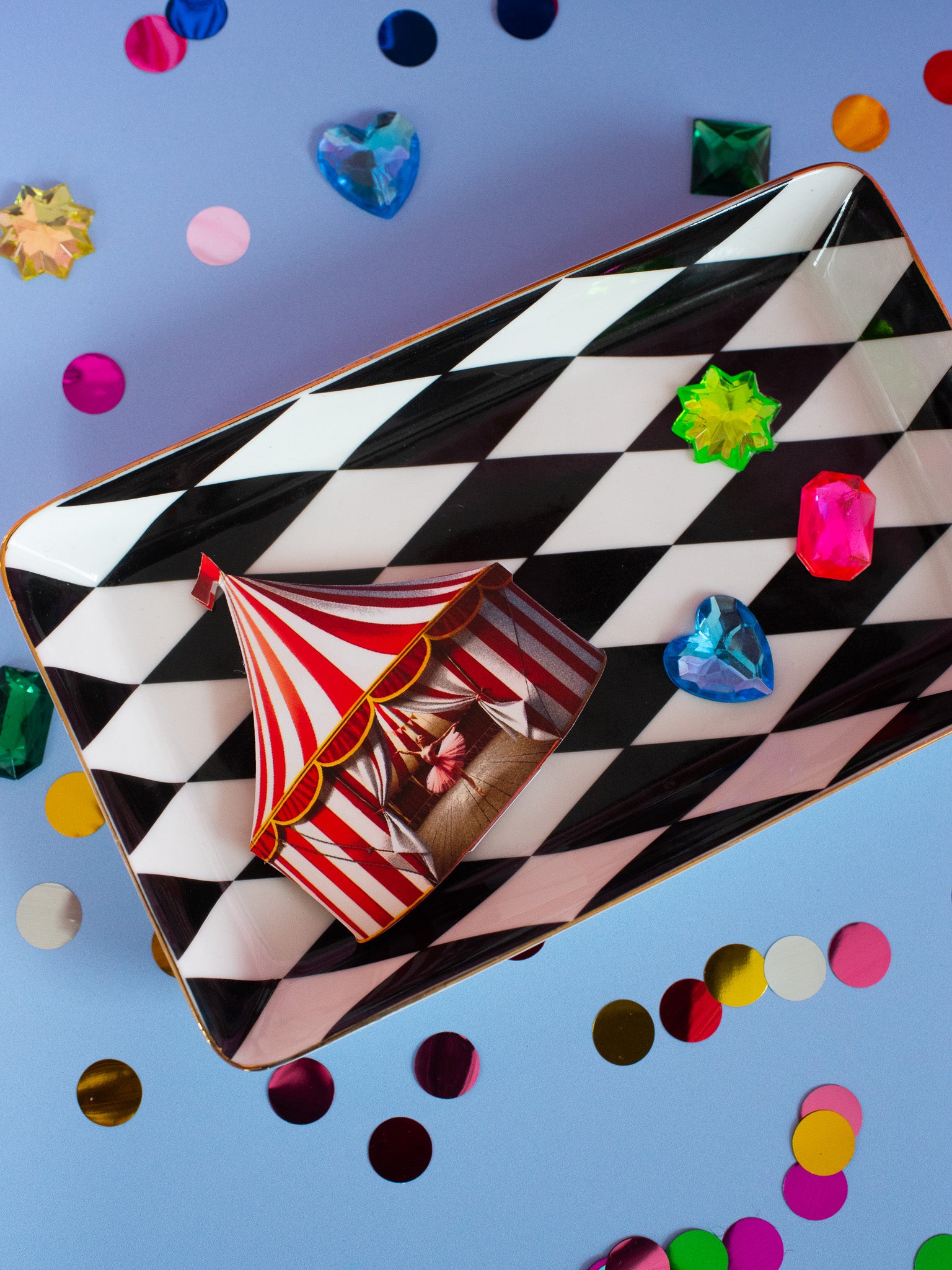 Harlequin Ceramic Tray