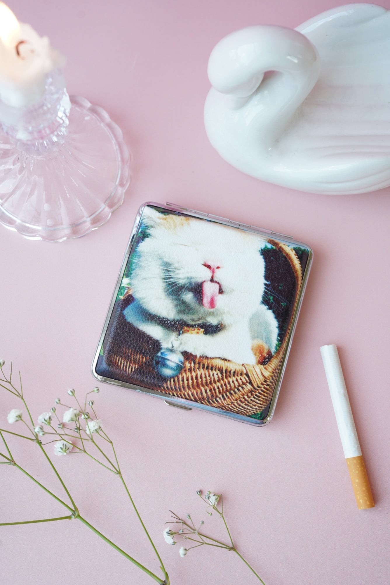 Cat in a Basket Cig Case
