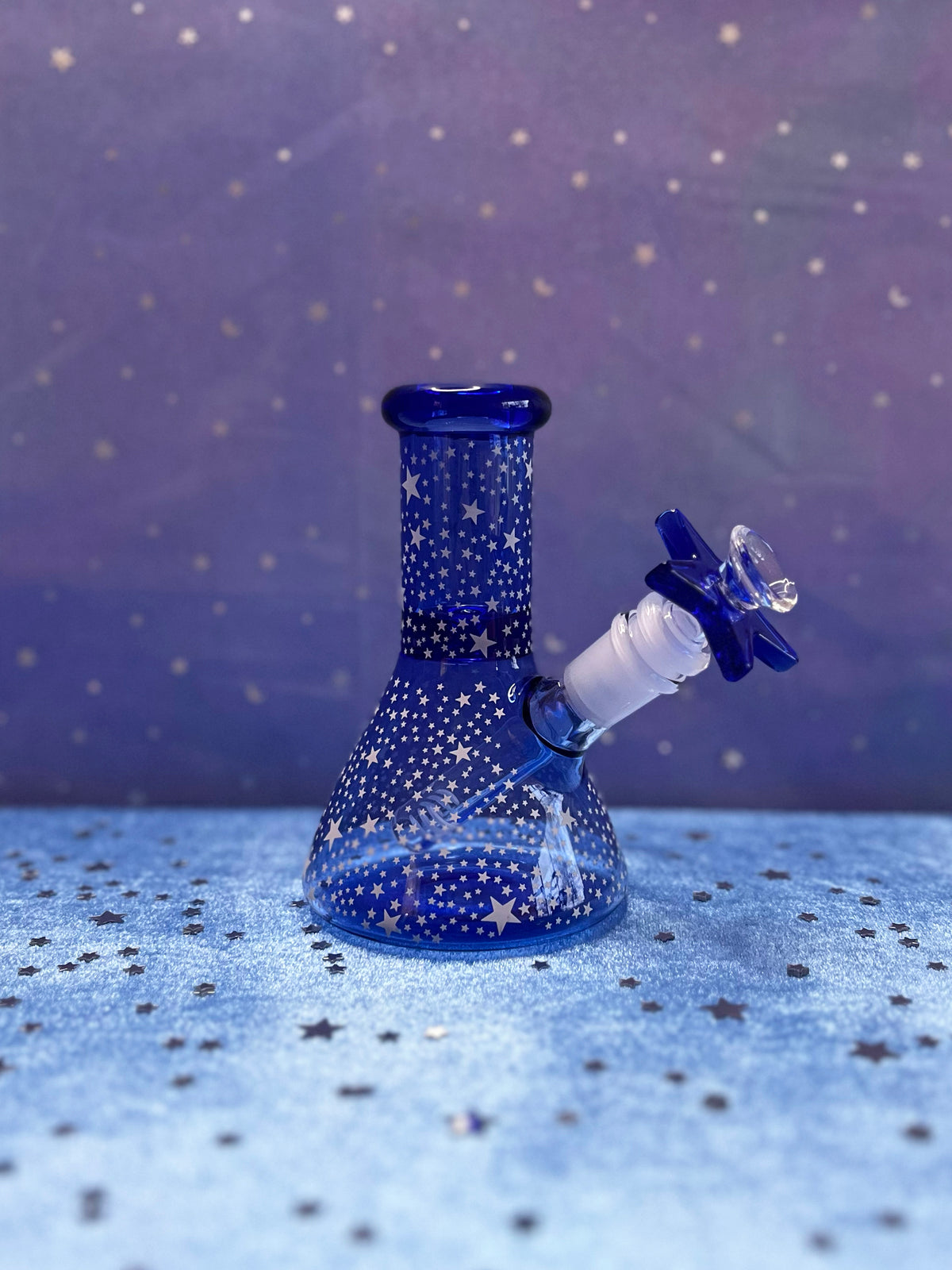 Celestial Mini Bong (glow in the dark!)- Blue