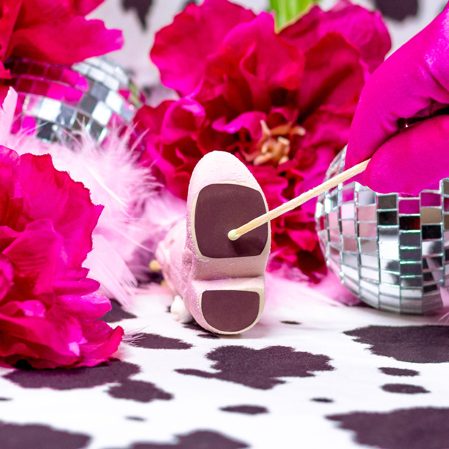 Cowboy Boot Match Holder + Striker- Pink