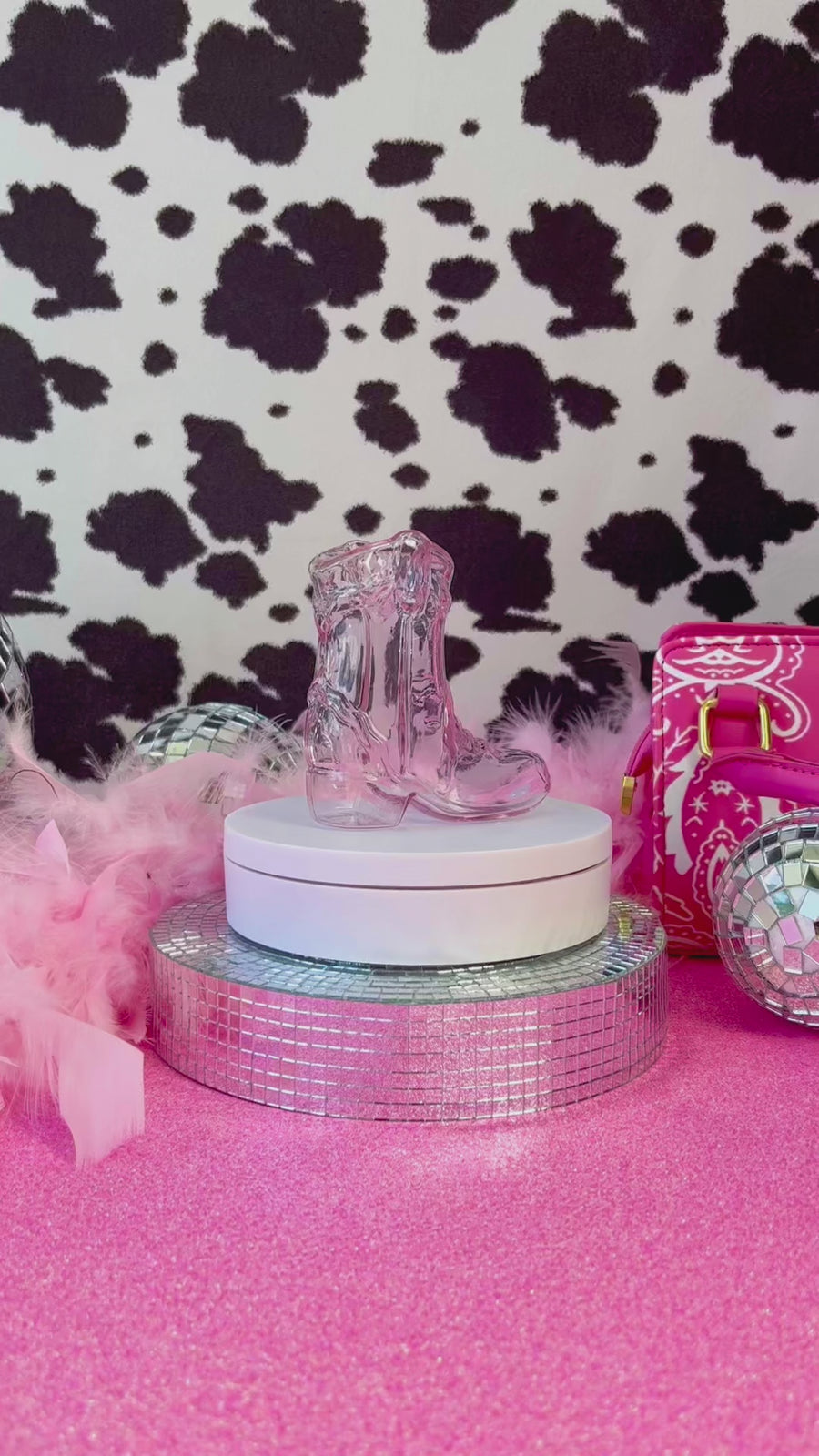 Cowgirl Boot Pipe - Pink