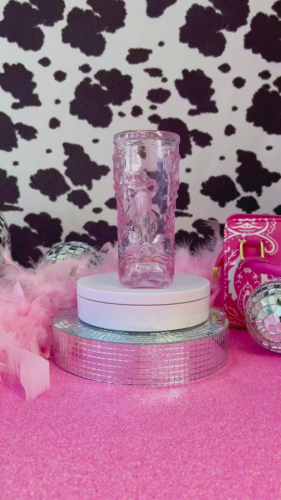 Cowboy Boot Bong - Pink