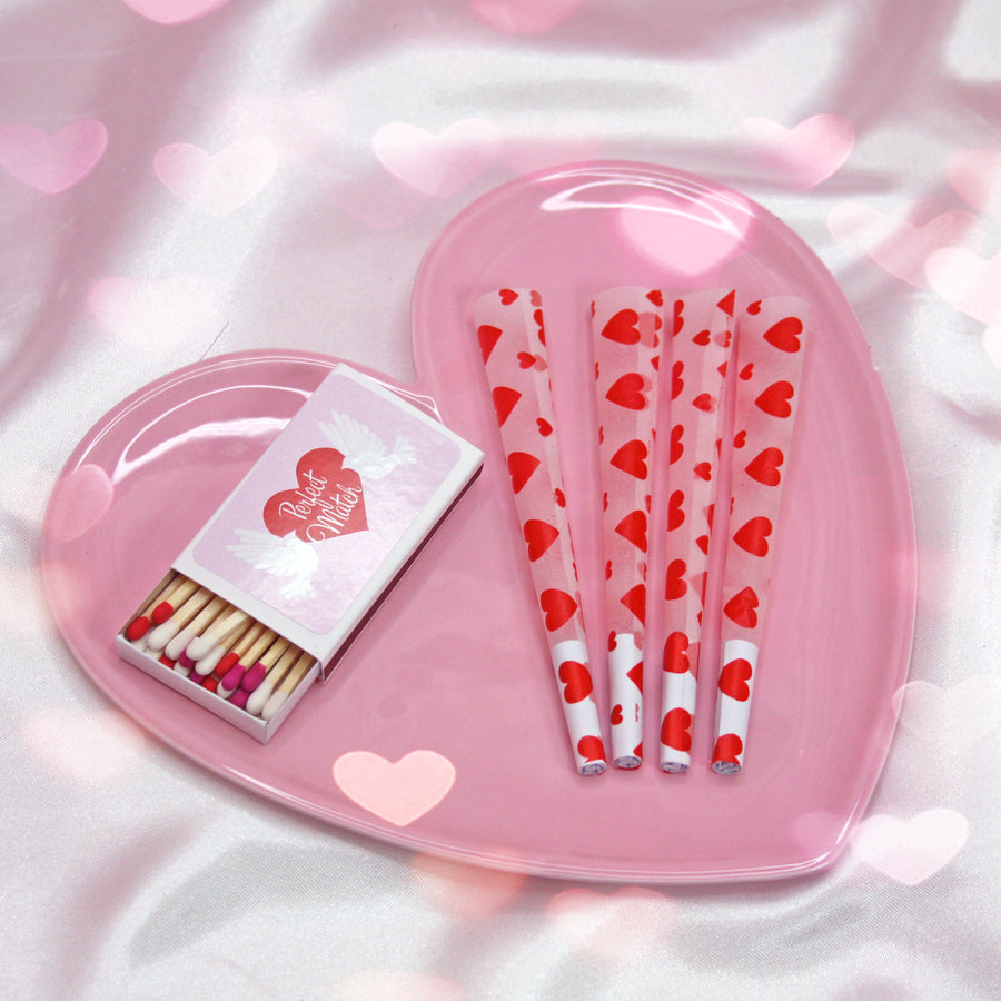 4 Pack- Red Heart Cones