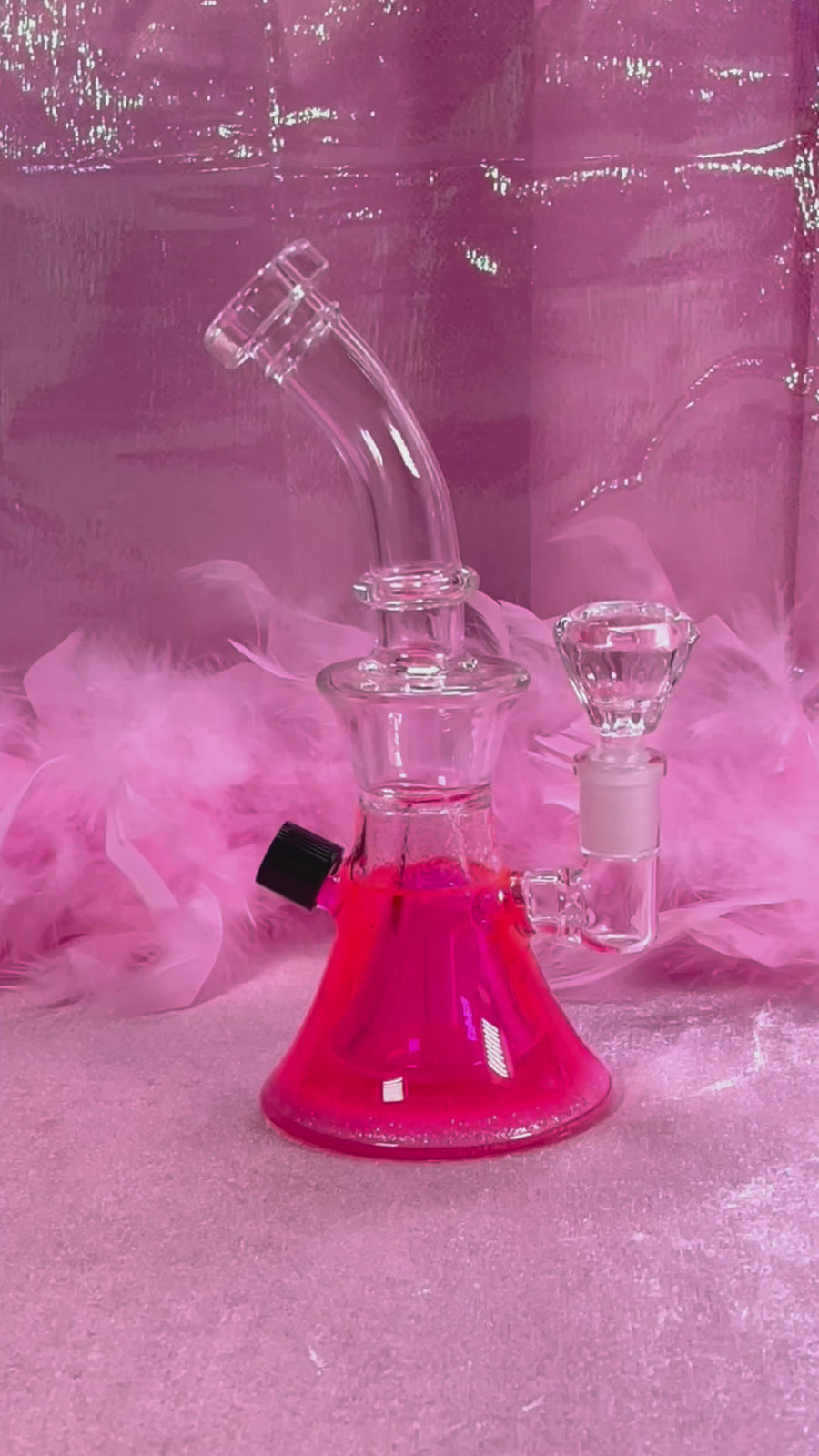 Limited Too Bong- Pink Glitter