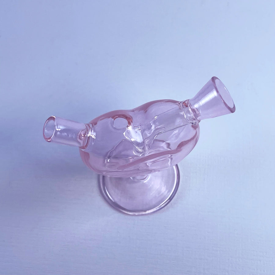 Mini Heart Bubbler- pink