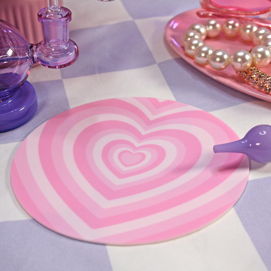 Hearts Heat Resistant Silicone Pad